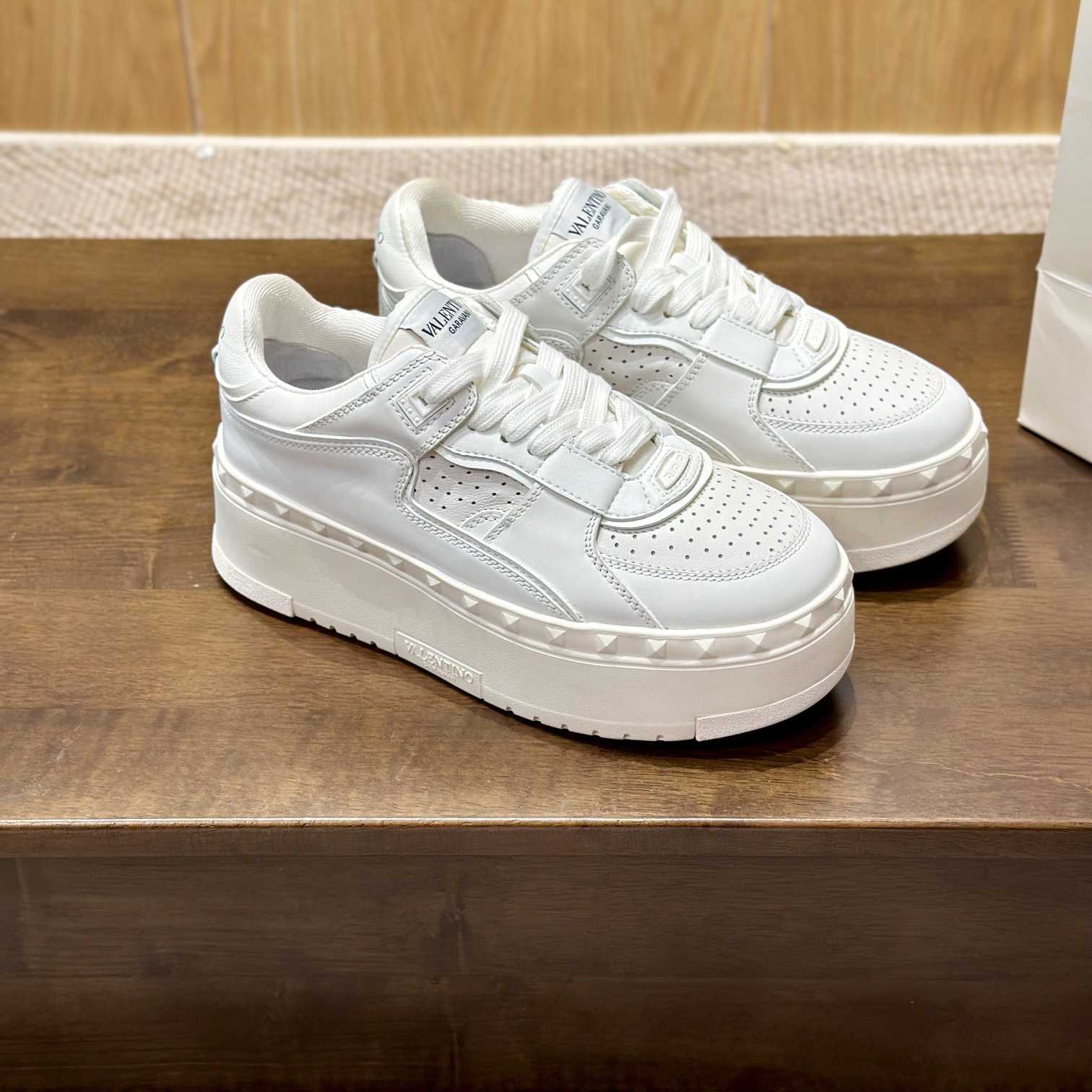 Valenti Garavani Freedots XL Leather Sneakers - PerfectKickZ