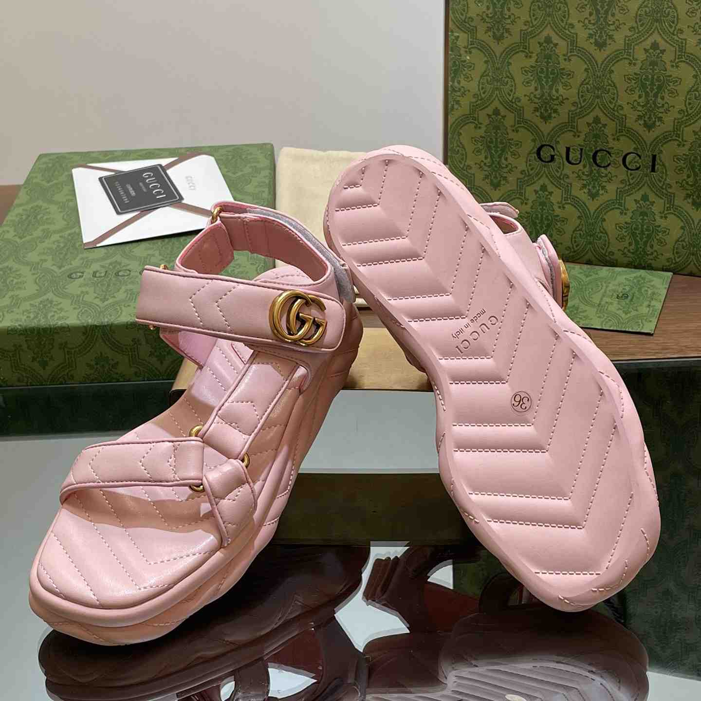 Gucci Women's Double G Sandal - 