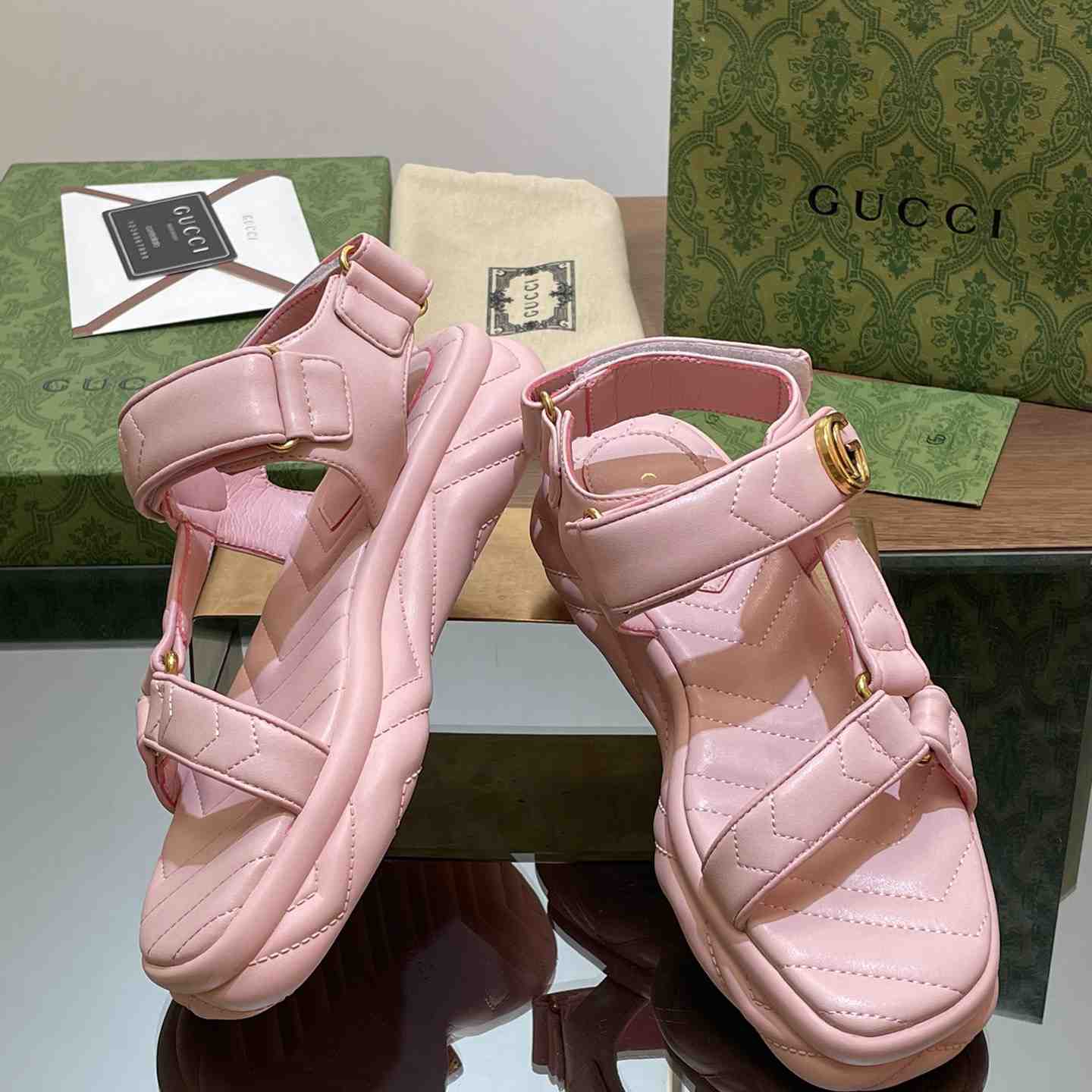 Gucci Women's Double G Sandal - 