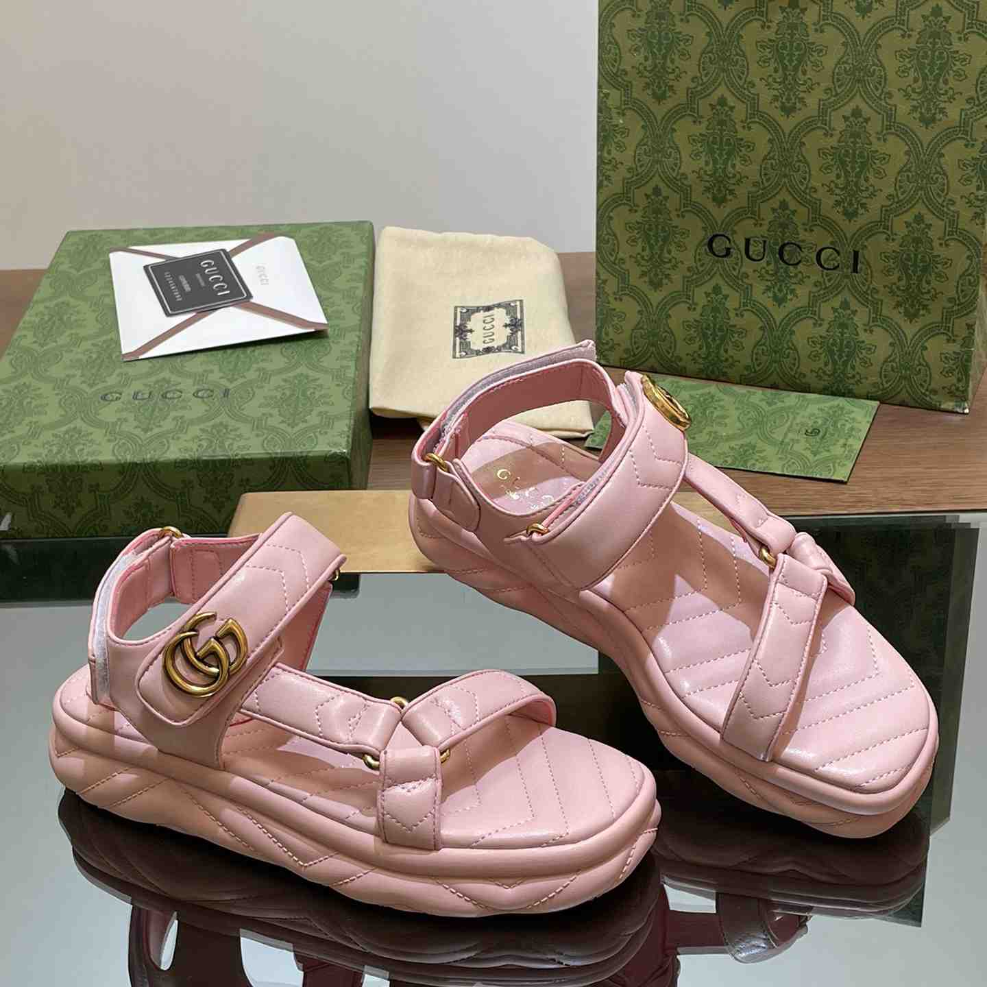 Gucci Women's Double G Sandal - 