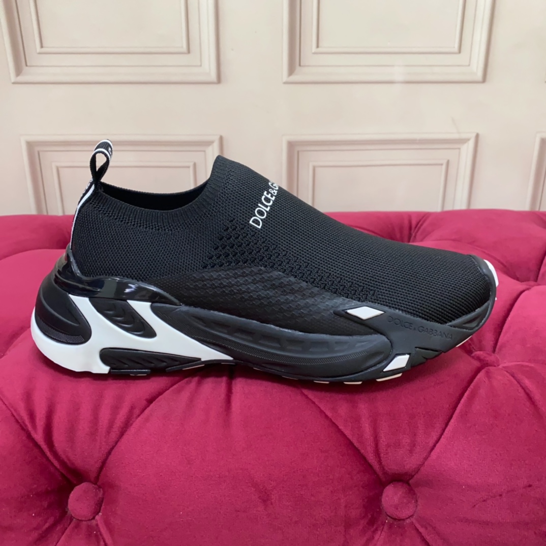 Dolce & Gabbana Stretch Mesh Fast Sneaker 'Black' - PerfectKickZ