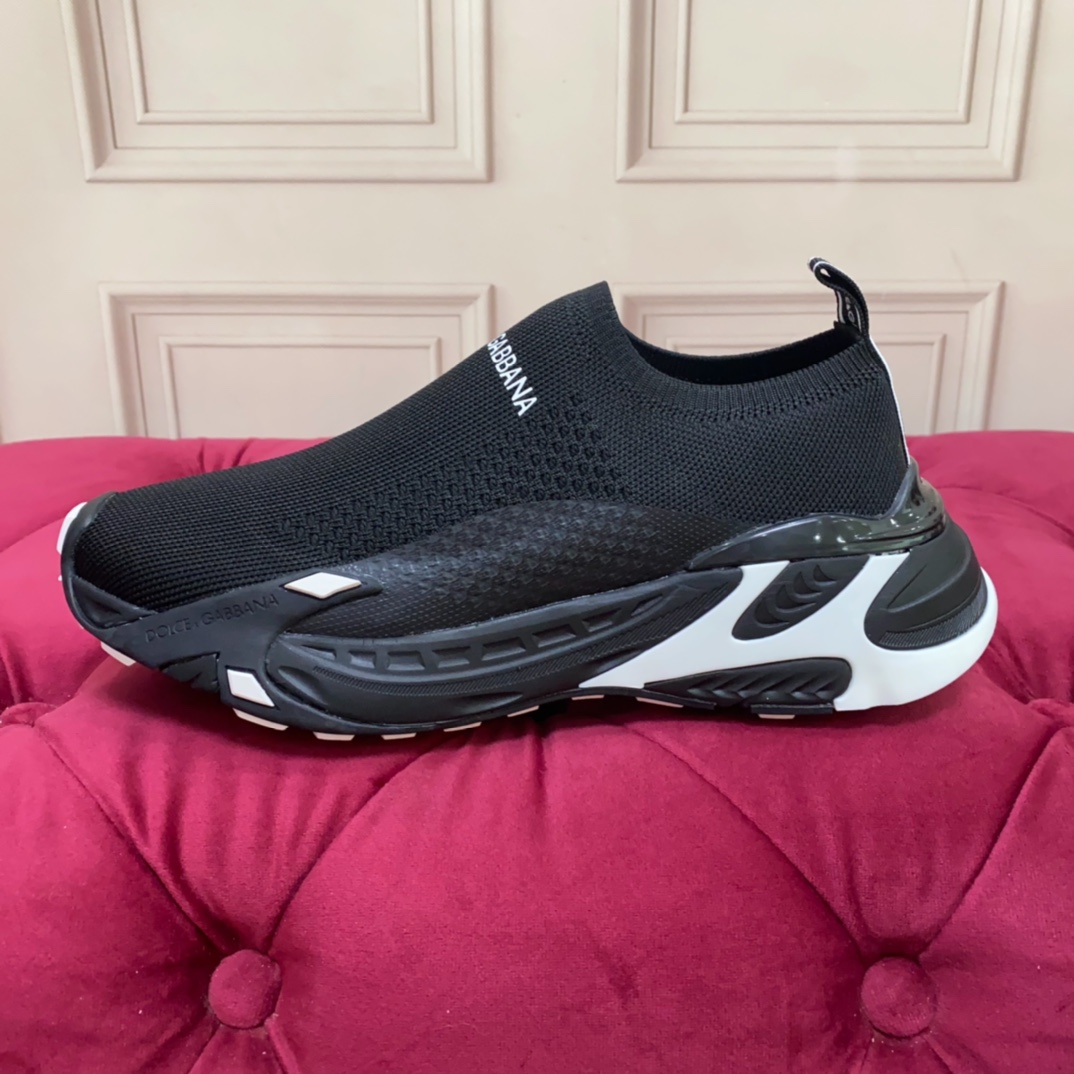 Dolce & Gabbana Stretch Mesh Fast Sneaker 'Black' - PerfectKickZ