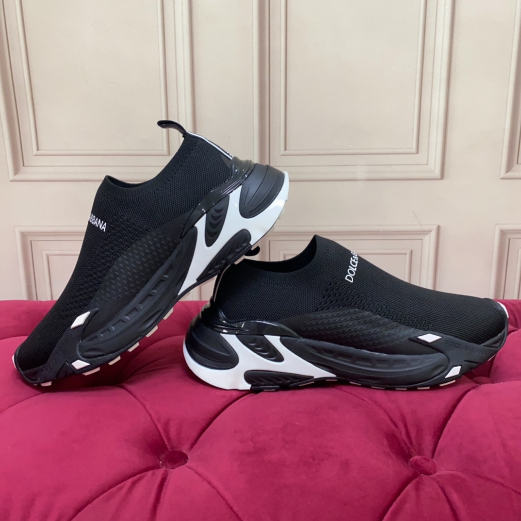 Dolce & Gabbana Stretch Mesh Fast Sneaker 'Black' - PerfectKickZ