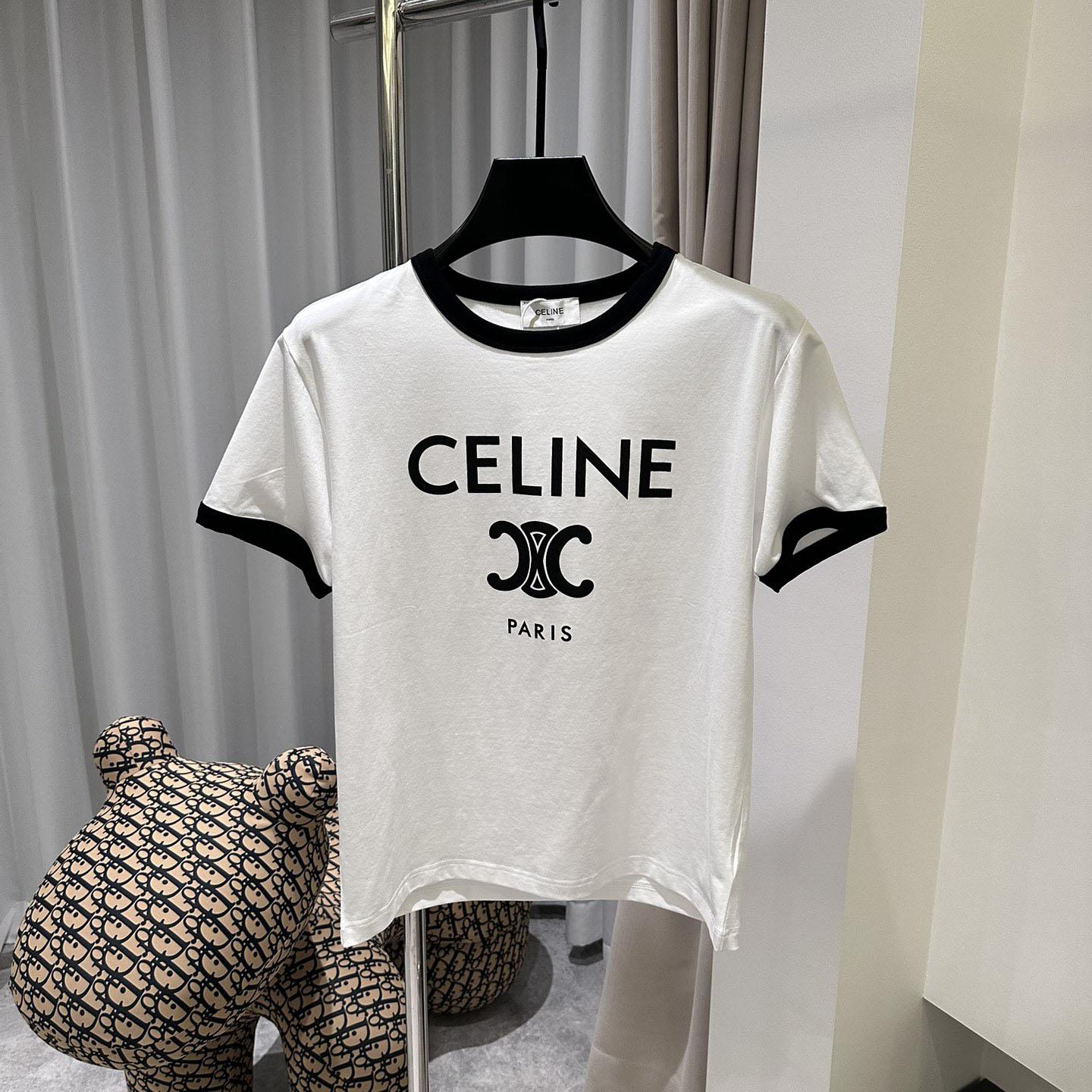 Celine Paris T-shirt In Cotton Jersey - PerfectKickZ