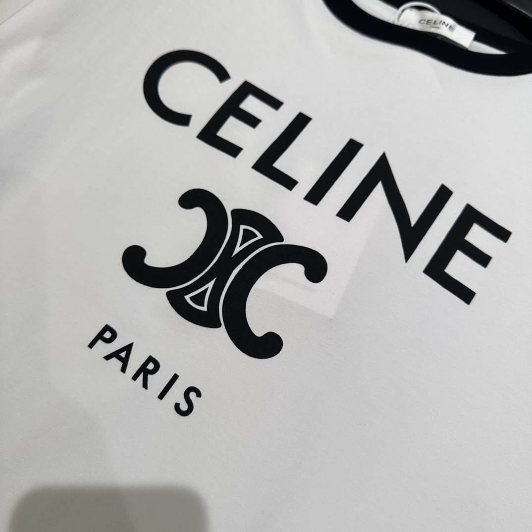Celine Paris T-shirt In Cotton Jersey - PerfectKickZ
