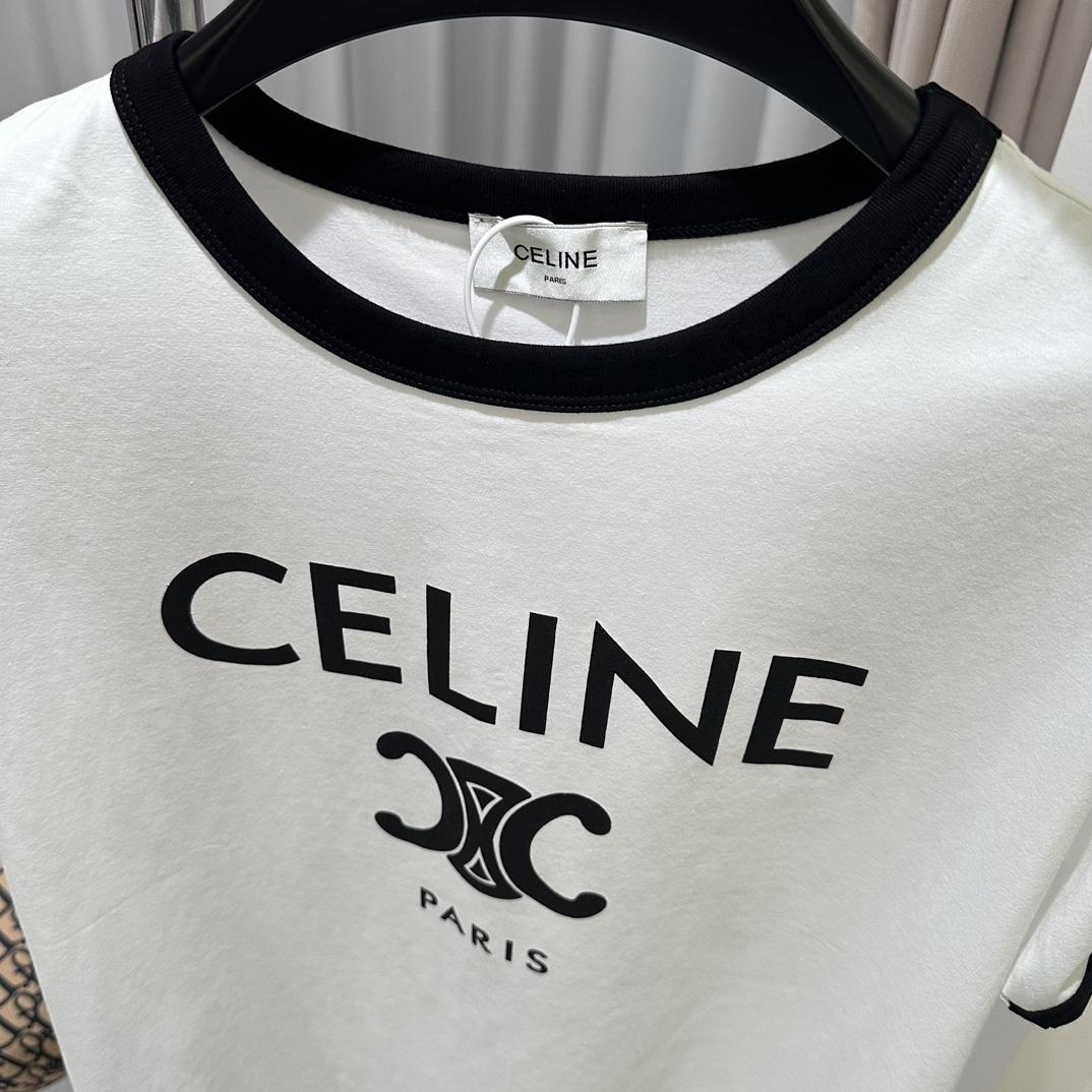 Celine Paris T-shirt In Cotton Jersey - PerfectKickZ