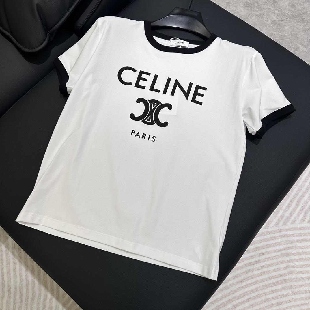 Celine Paris T-shirt In Cotton Jersey - PerfectKickZ