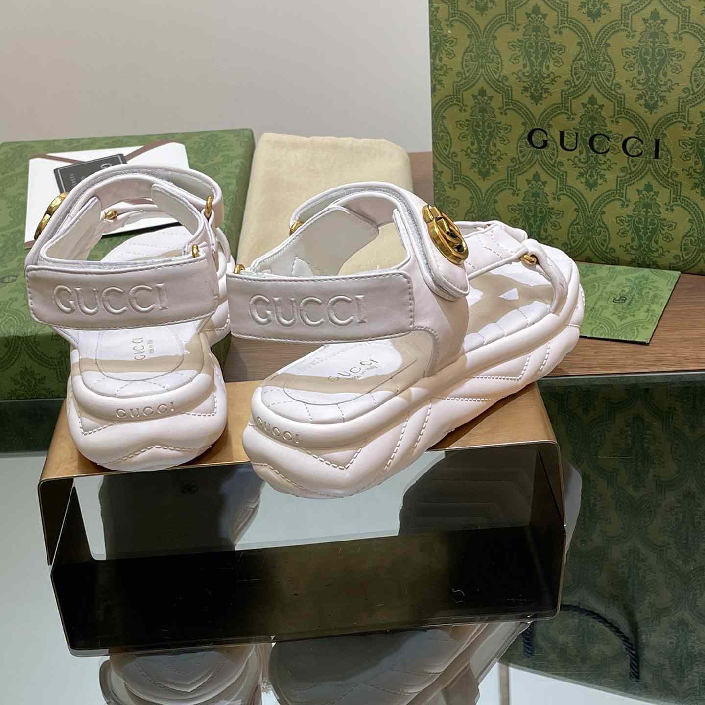 Gucci Women's Double G Sandal - PerfectKickZ