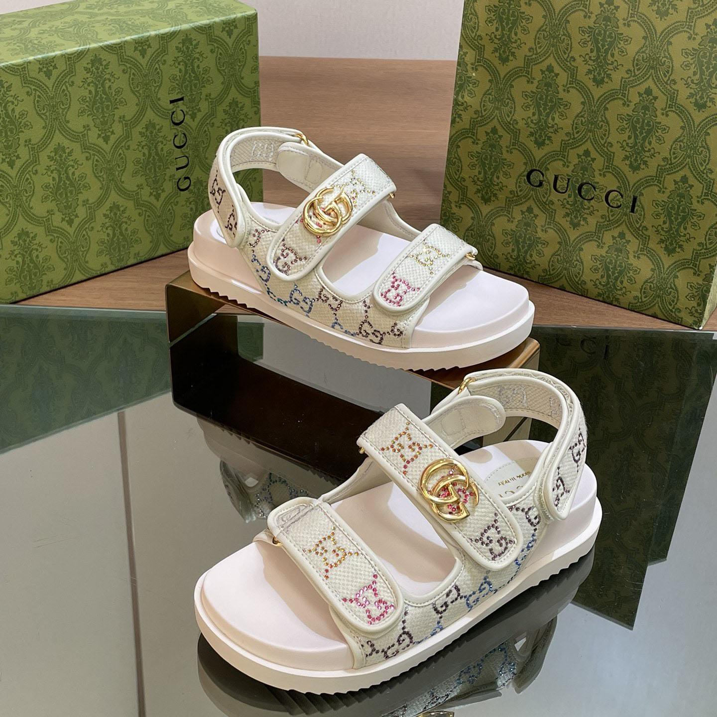Gucci Women's Sandal With Double G - PerfectKickZ