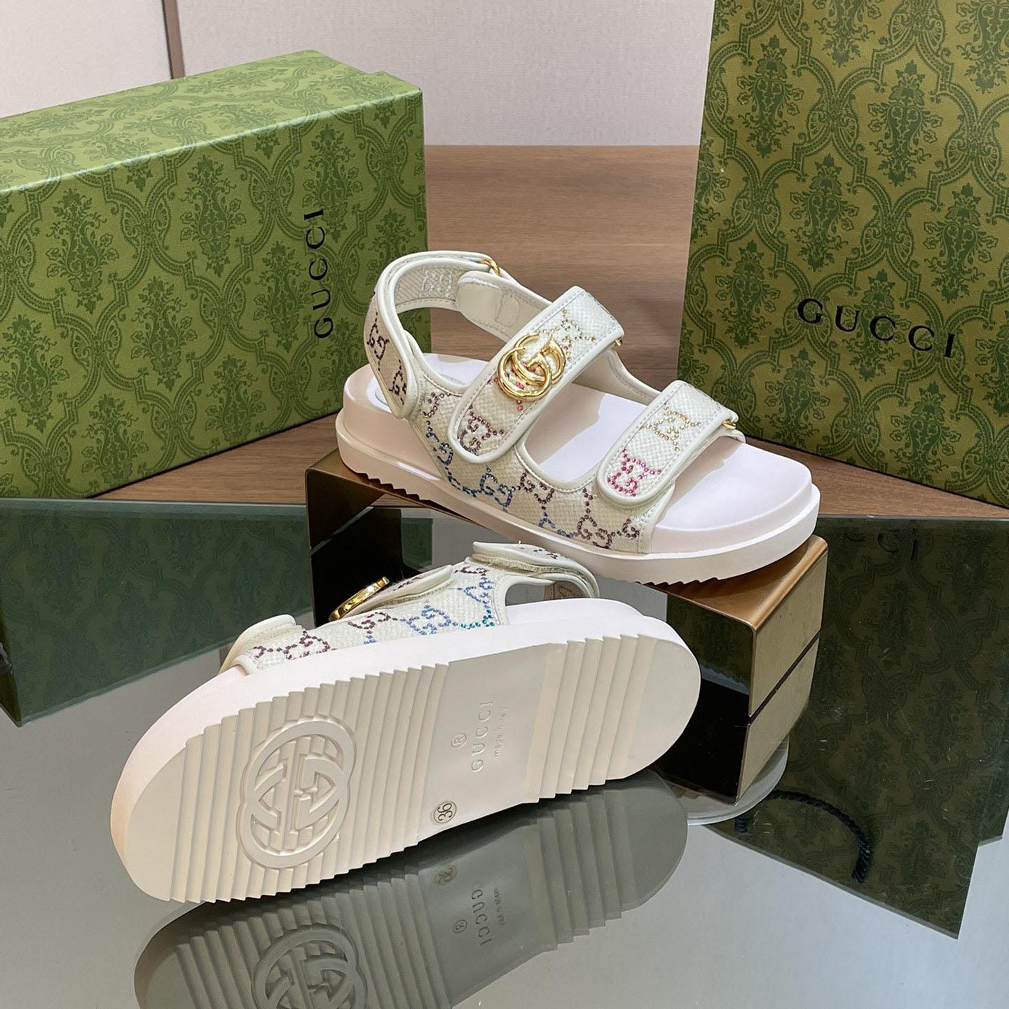 Gucci Women's Sandal With Double G - PerfectKickZ