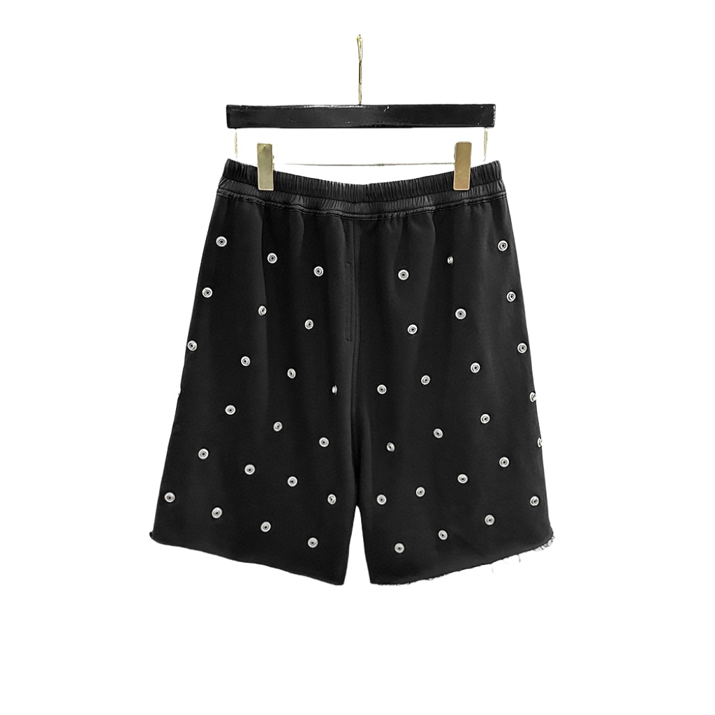 Rick Owens DRKSHDW Embellished Cotton Shorts - PerfectKickZ