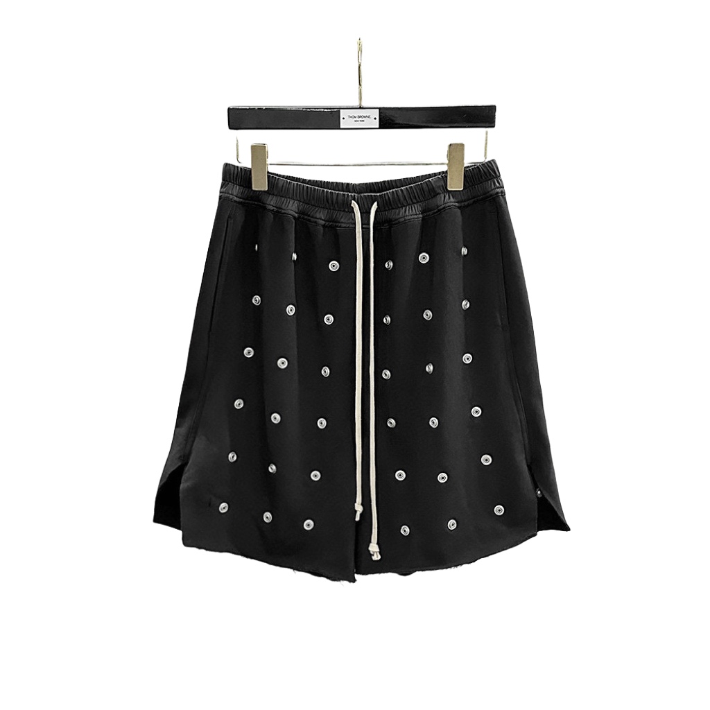 Rick Owens DRKSHDW Embellished Cotton Shorts - PerfectKickZ