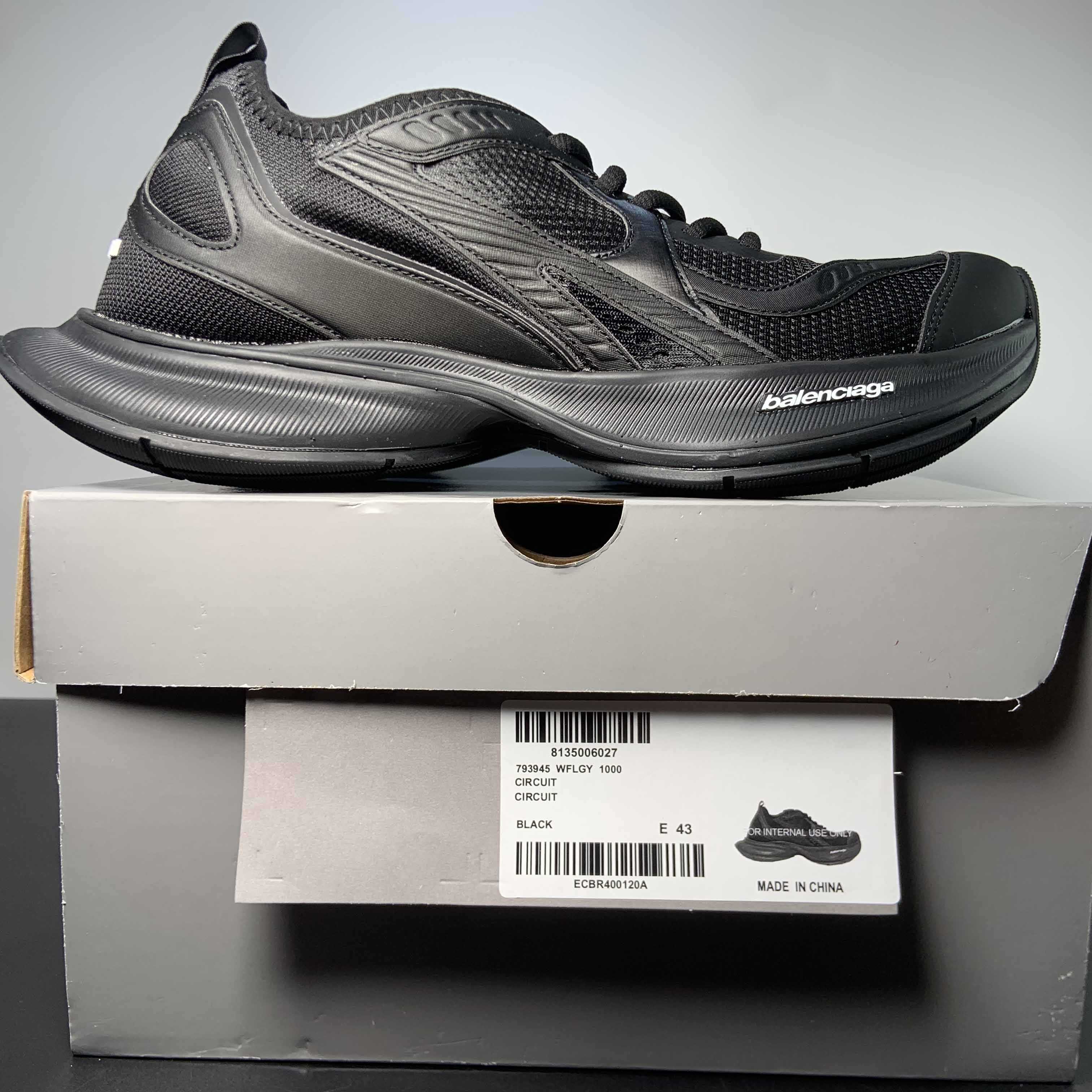 Balenciaga Circuit Sneaker In Black  - PerfectKickZ