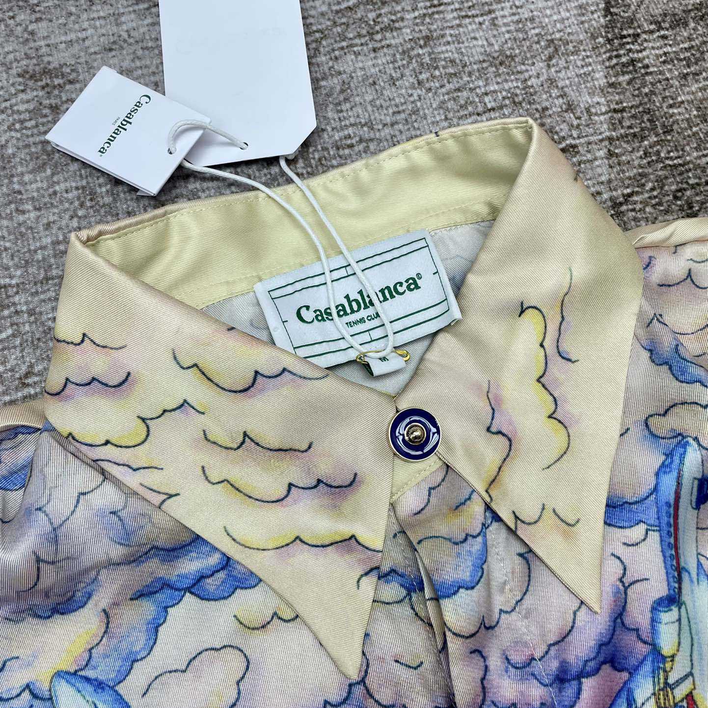 Casablanca Graphic-Print Silk Shirt  CA3464 - PerfectKickZ