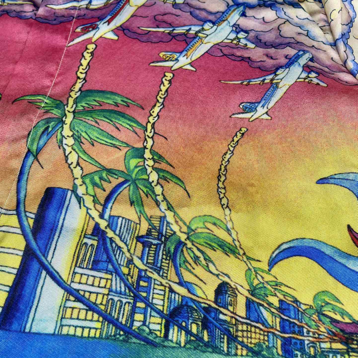 Casablanca Graphic-Print Silk Shirt  CA3464 - PerfectKickZ