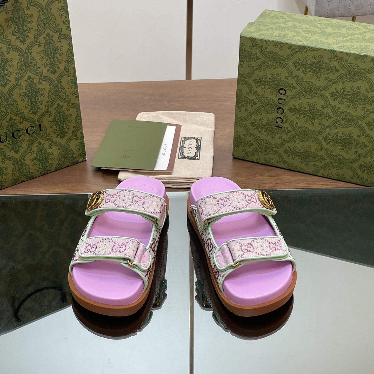Gucci Women's Sandal With Double G - PerfectKickZ