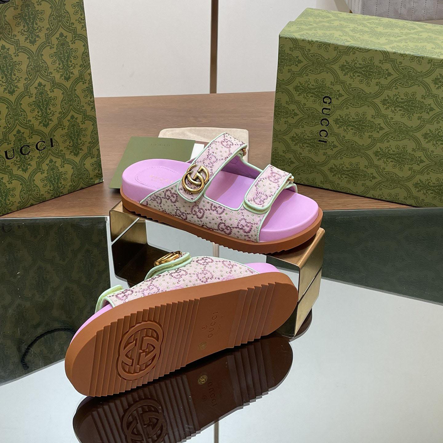 Gucci Women's Sandal With Double G - PerfectKickZ