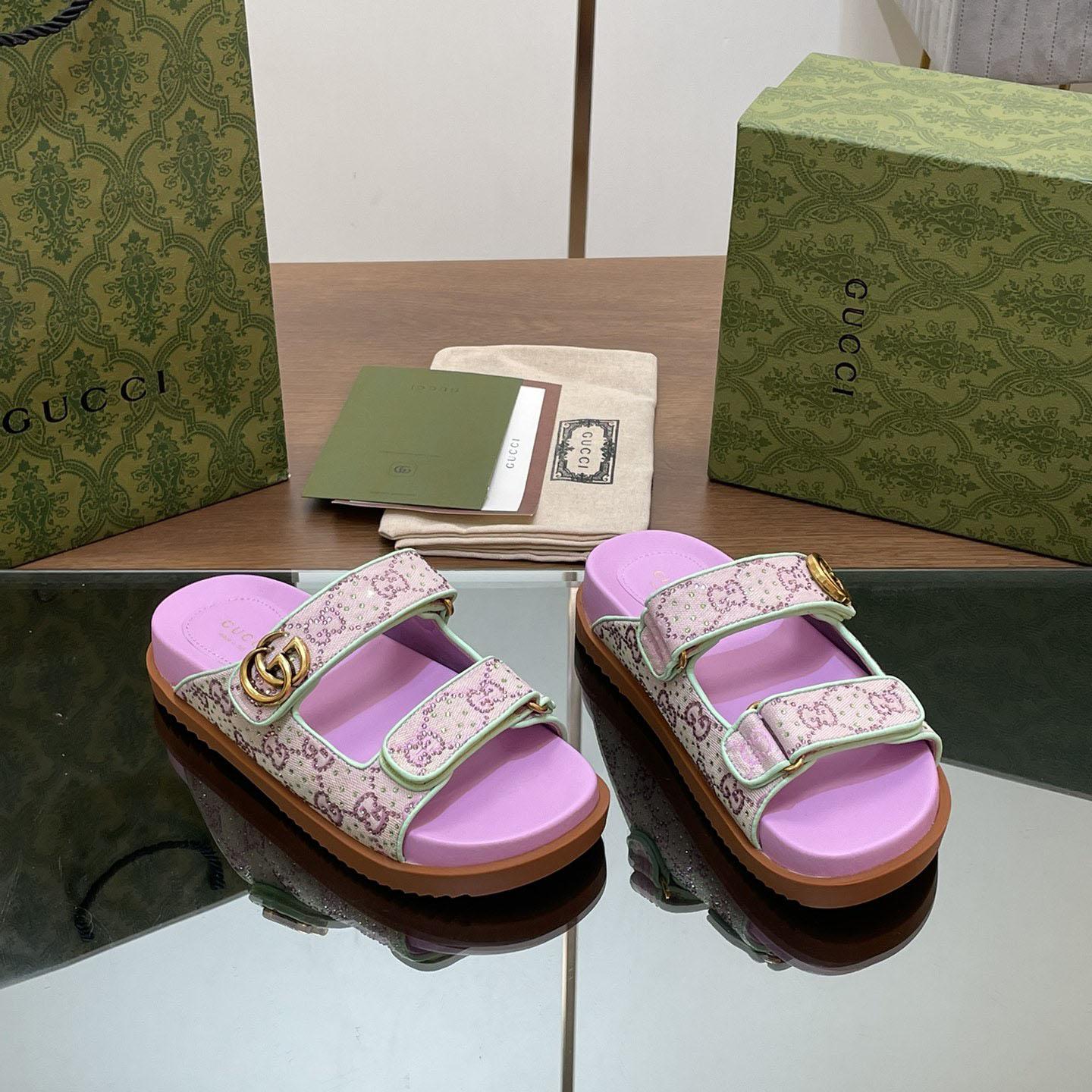 Gucci Women's Sandal With Double G - PerfectKickZ