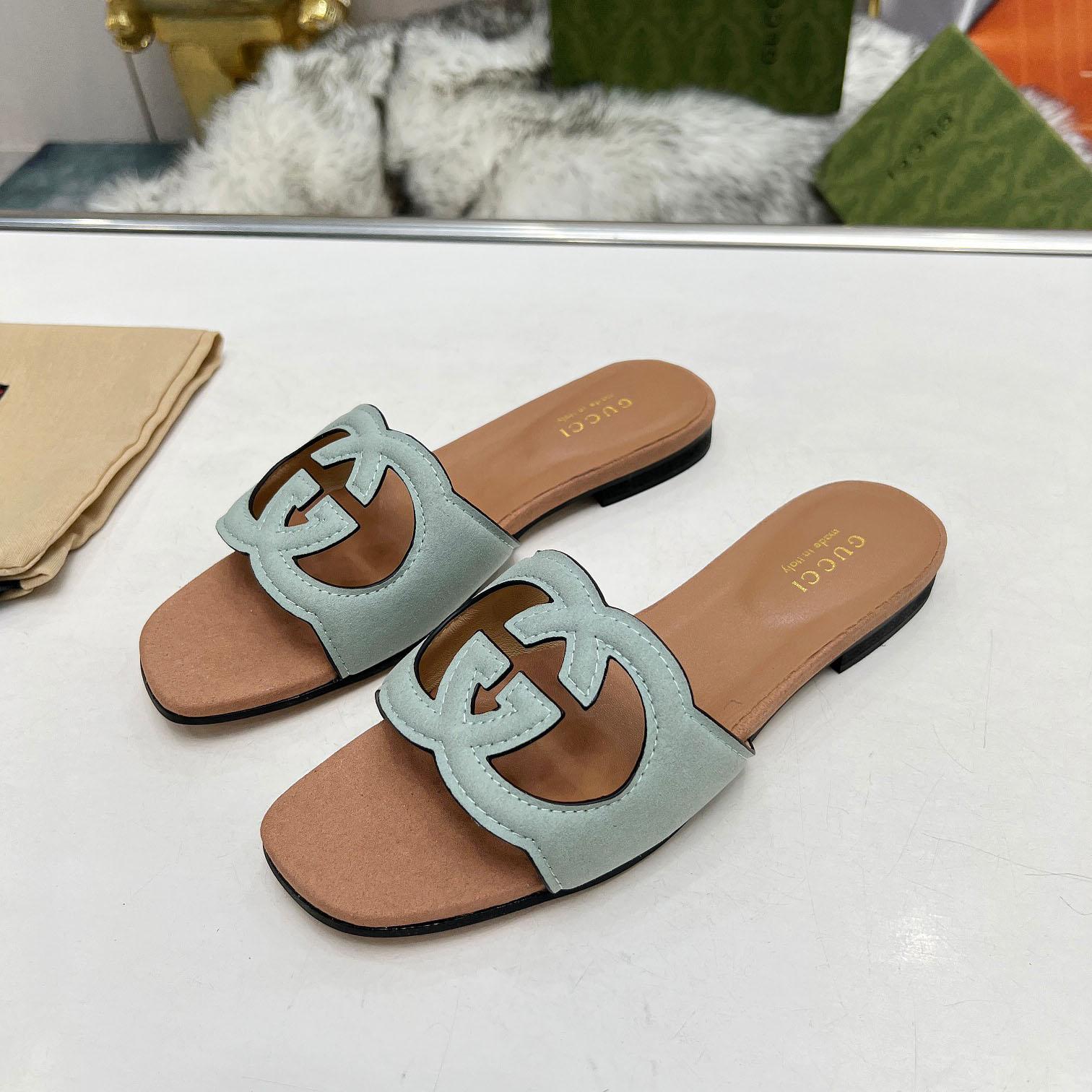 Gucci Women's Interlocking G Cut-out Sandal - PerfectKickZ