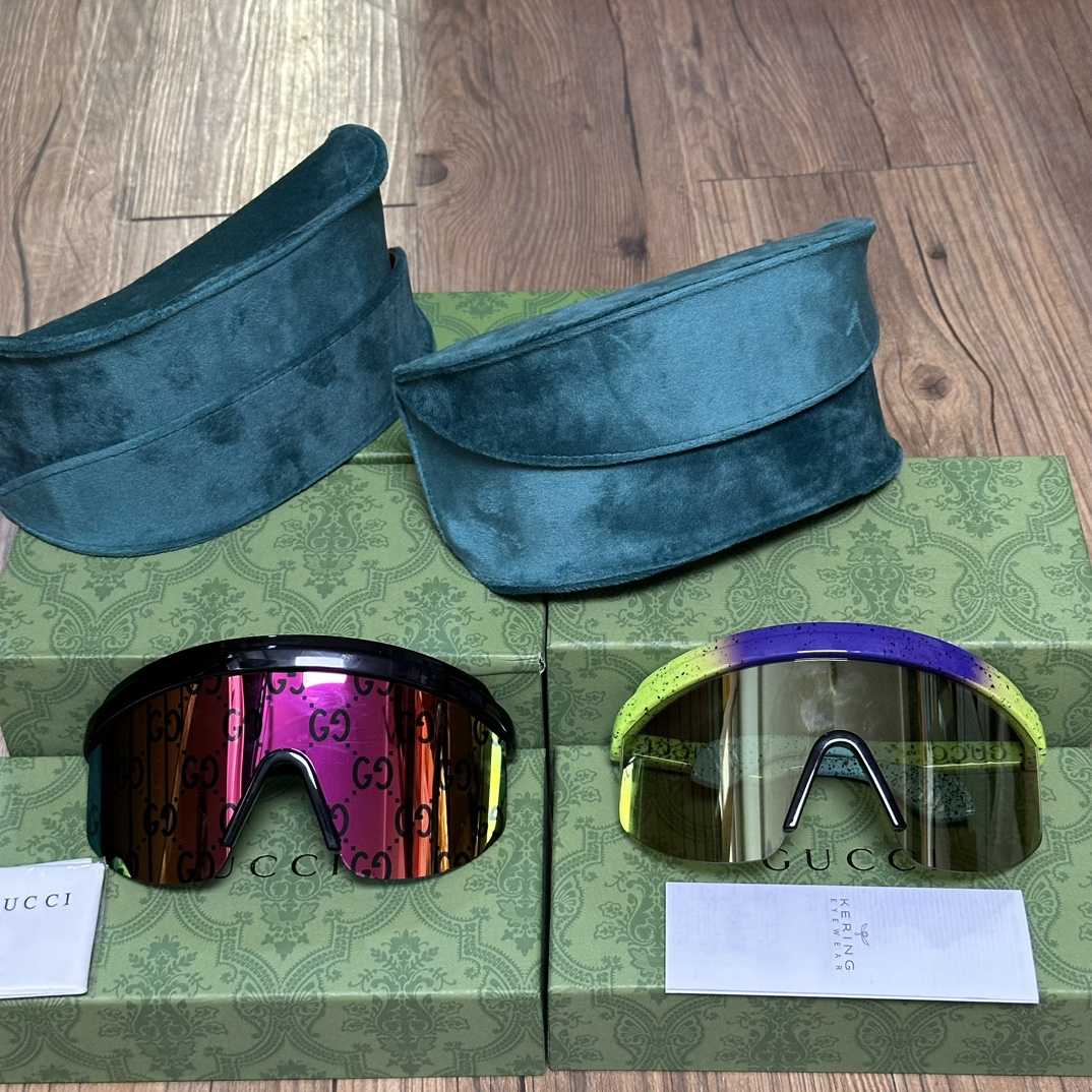 Gucci Mask-Shaped Sunglasses      - PerfectKickZ
