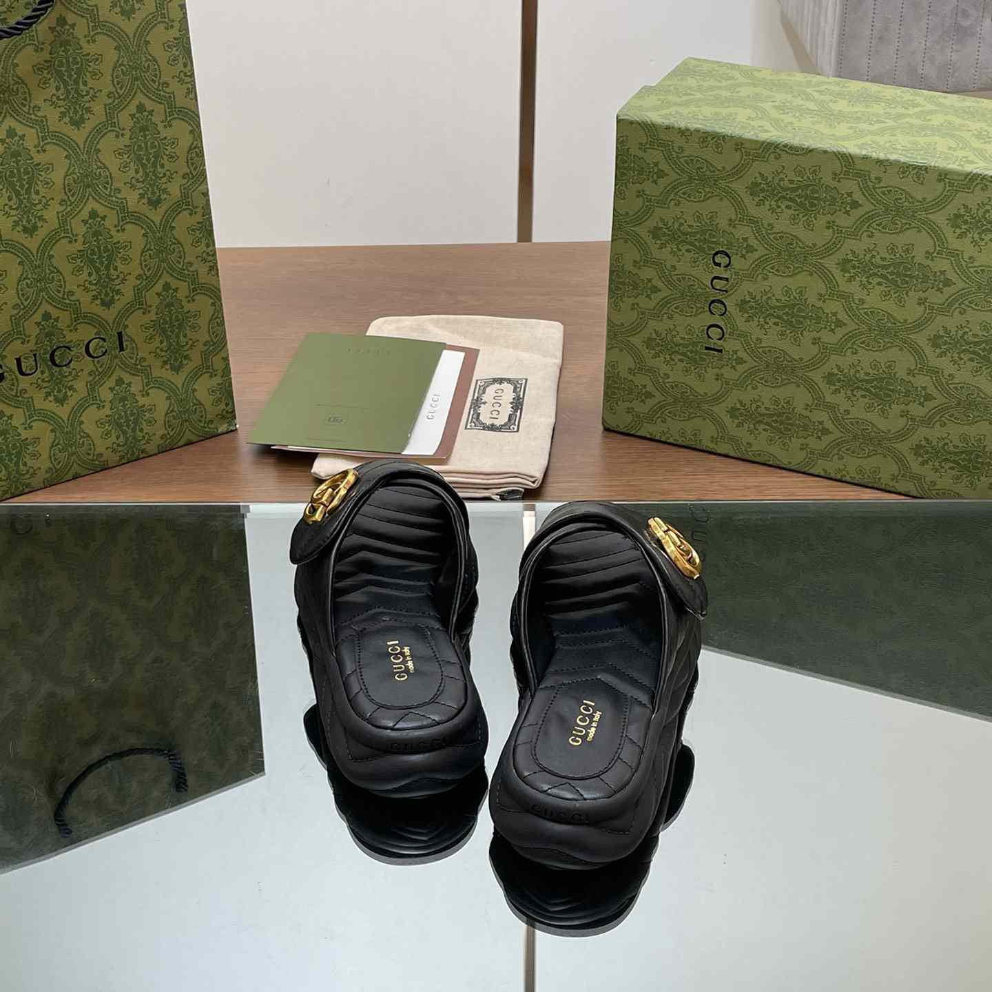 Gucci Women's Double G Slide Sandal - PerfectKickZ