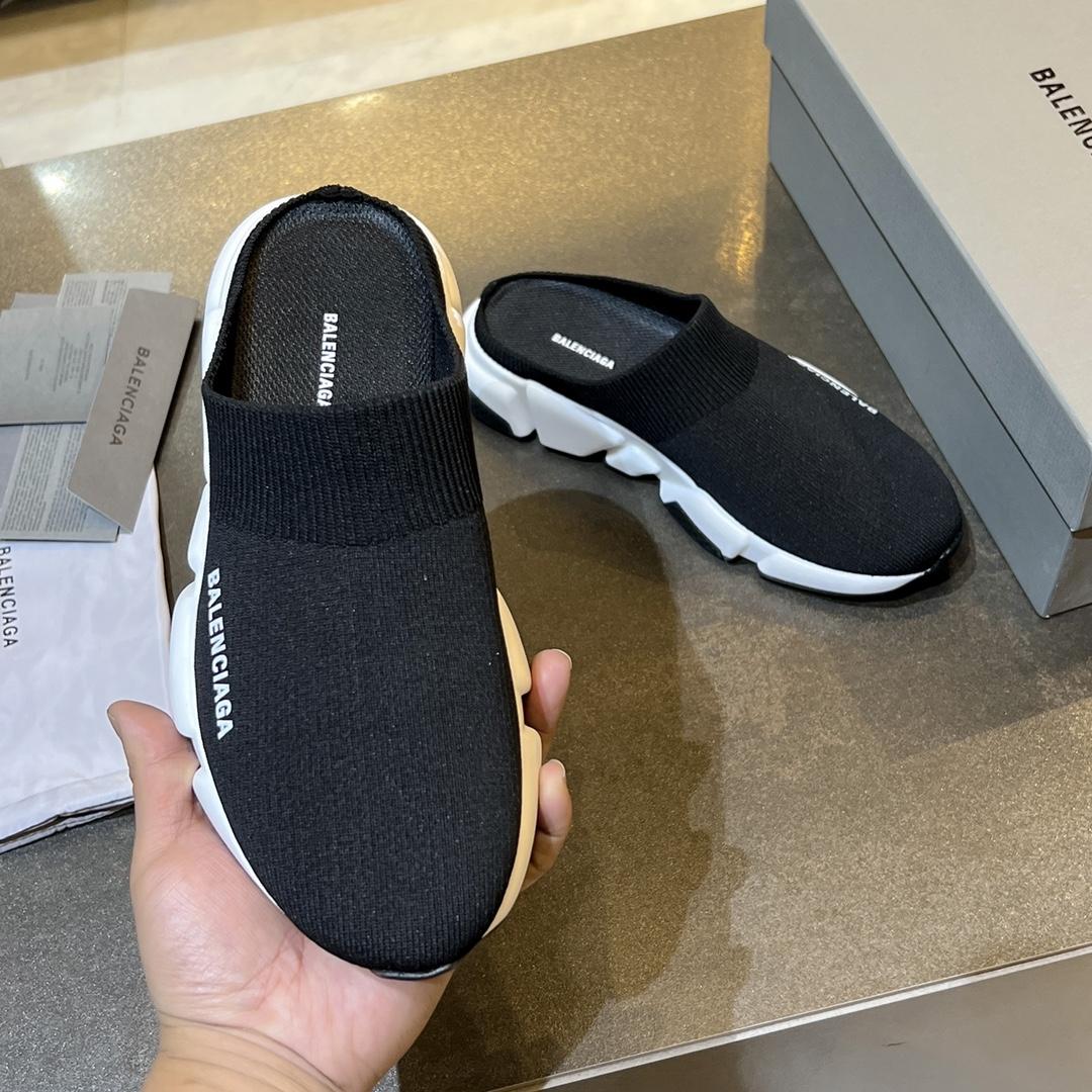 Balenciaga Speed Knitted Mule Sneakers - PerfectKickZ