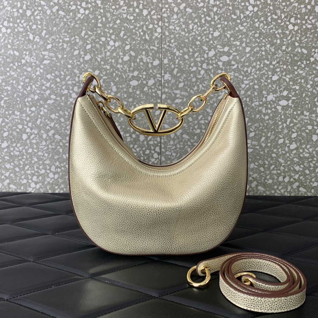 Valenti Garavani VLogo Moon Shoulder Bag (20*23*8cm) - PerfectKickZ