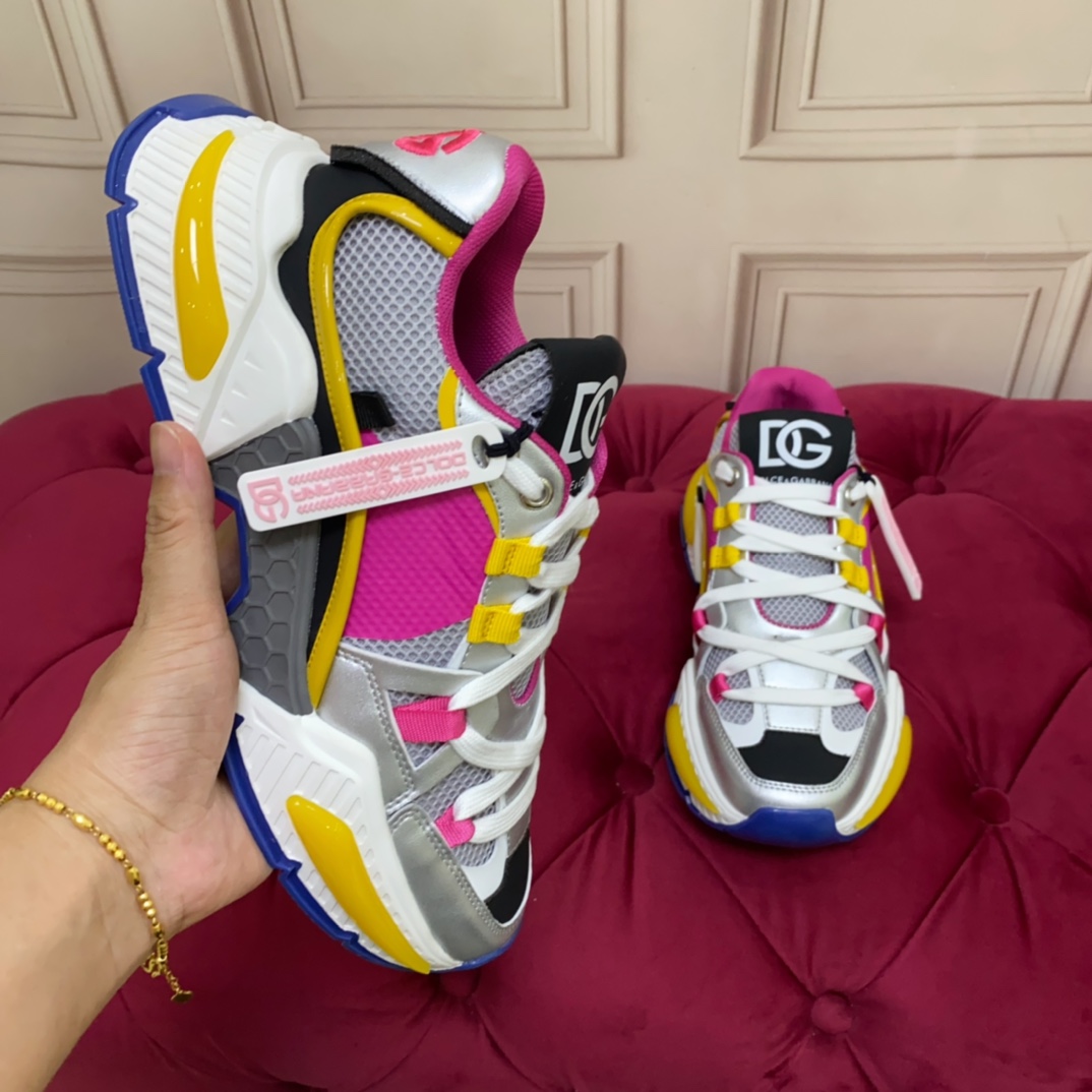 Dolce & Gabbana Mixed-material Airmaster Sneakers - PerfectKickZ