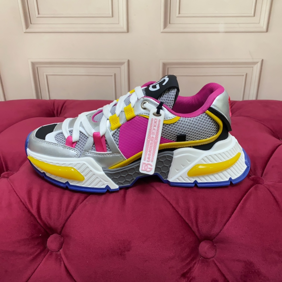 Dolce & Gabbana Mixed-material Airmaster Sneakers - PerfectKickZ