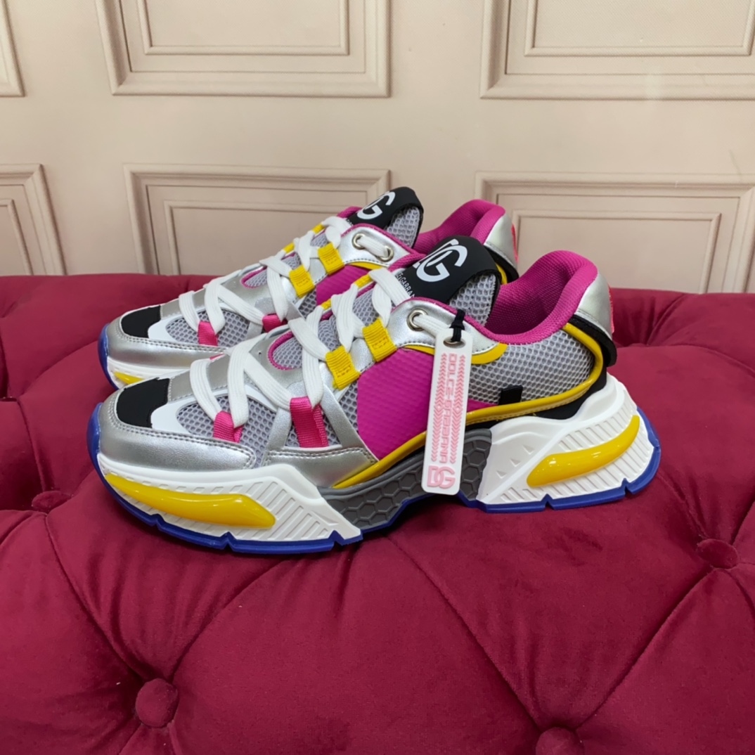 Dolce & Gabbana Mixed-material Airmaster Sneakers - PerfectKickZ