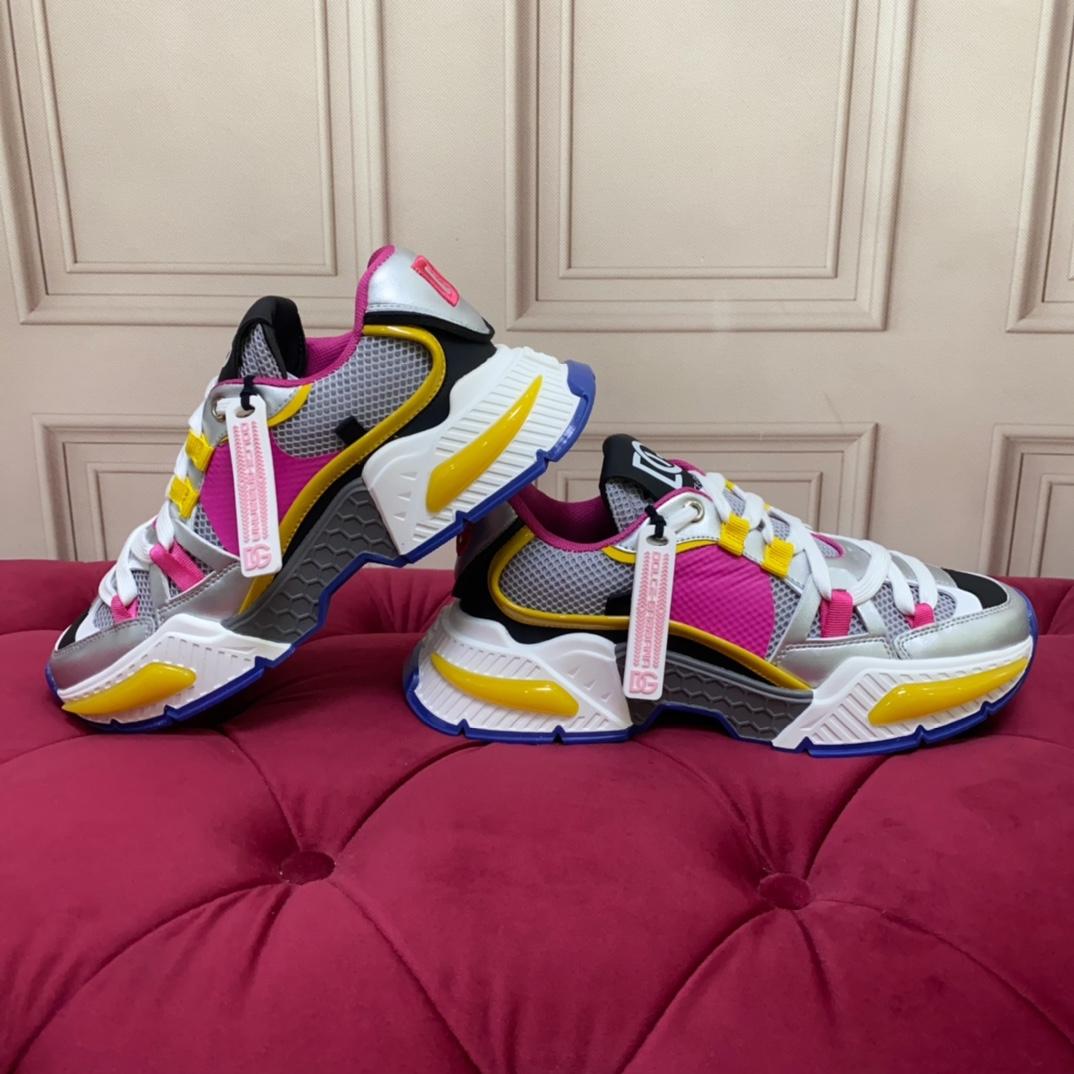 Dolce & Gabbana Mixed-material Airmaster Sneakers - PerfectKickZ