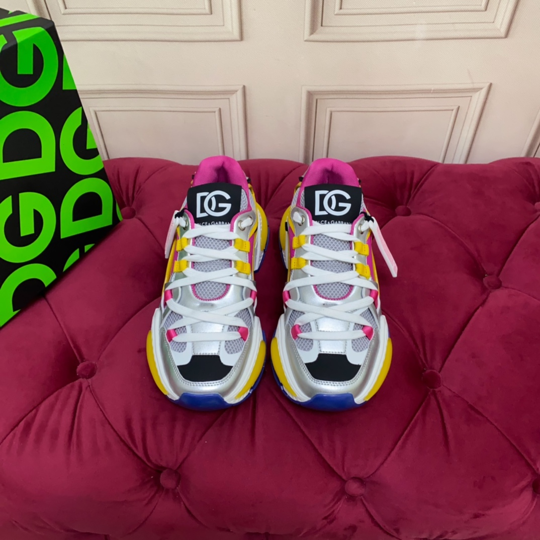 Dolce & Gabbana Mixed-material Airmaster Sneakers - PerfectKickZ