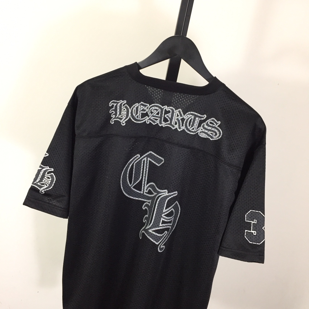 Chrome Heart Sports Mesh Warm Up Jersey Black - 