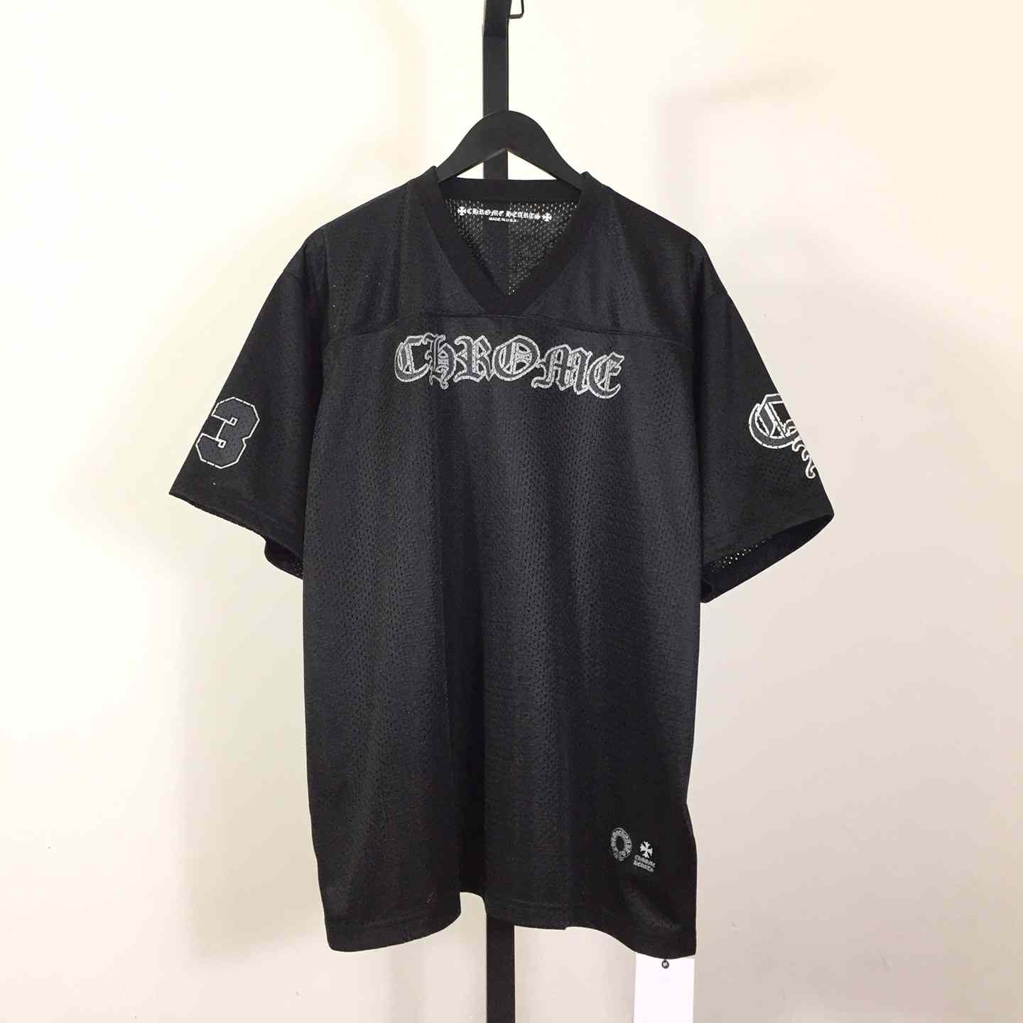 Chrome Heart Sports Mesh Warm Up Jersey Black - PerfectKickZ