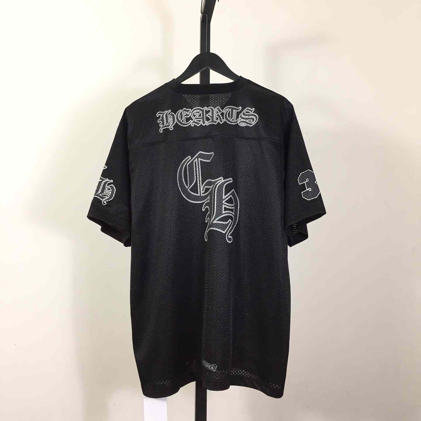 Chrome Heart Sports Mesh Warm Up Jersey Black - PerfectKickZ