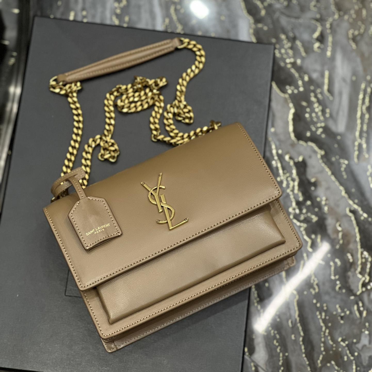 Saint Laurent Women Sunset Medium Leather Shoulder Bag （22x8x16 cm） - PerfectKickZ