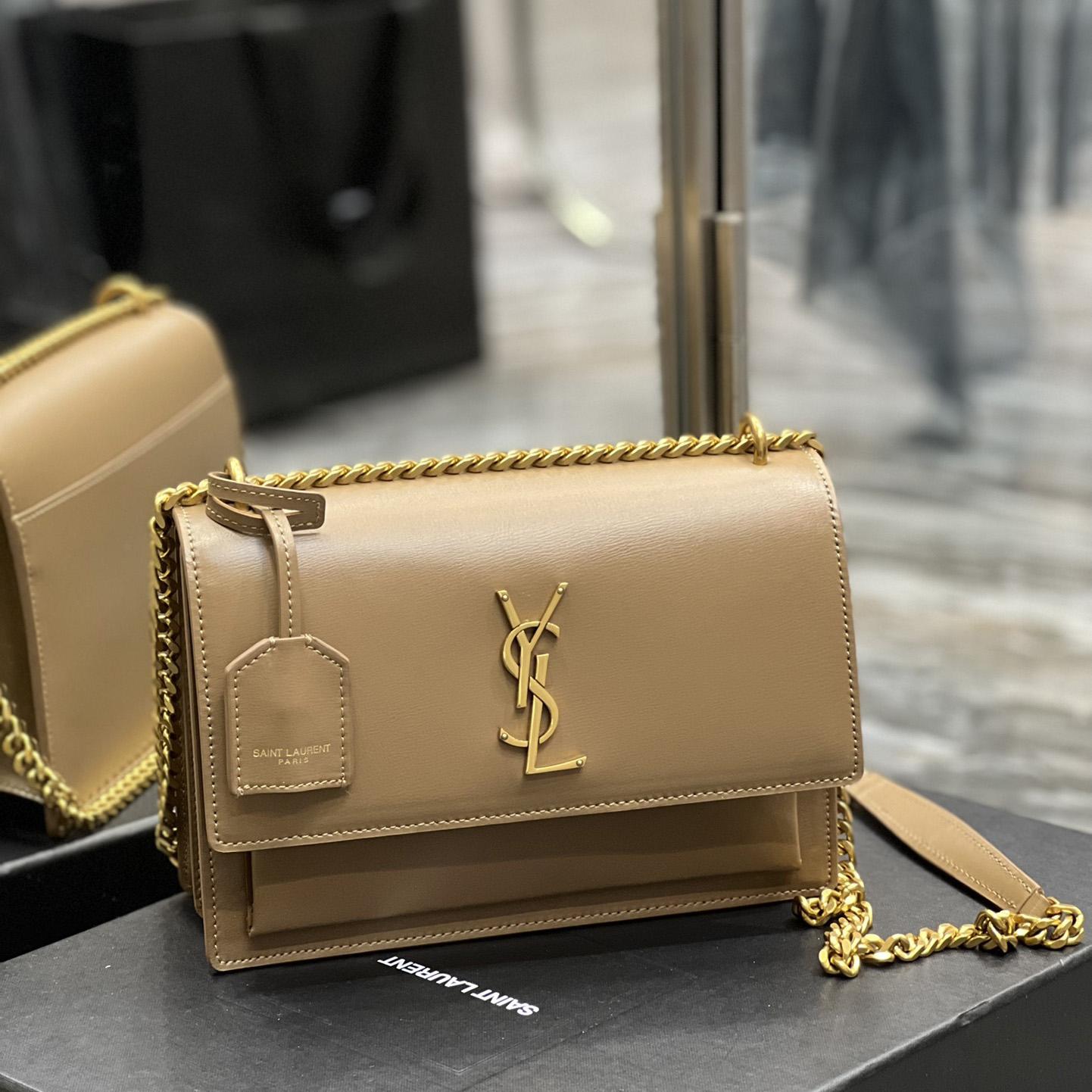 Saint Laurent Women Sunset Medium Leather Shoulder Bag （22x8x16 cm） - PerfectKickZ