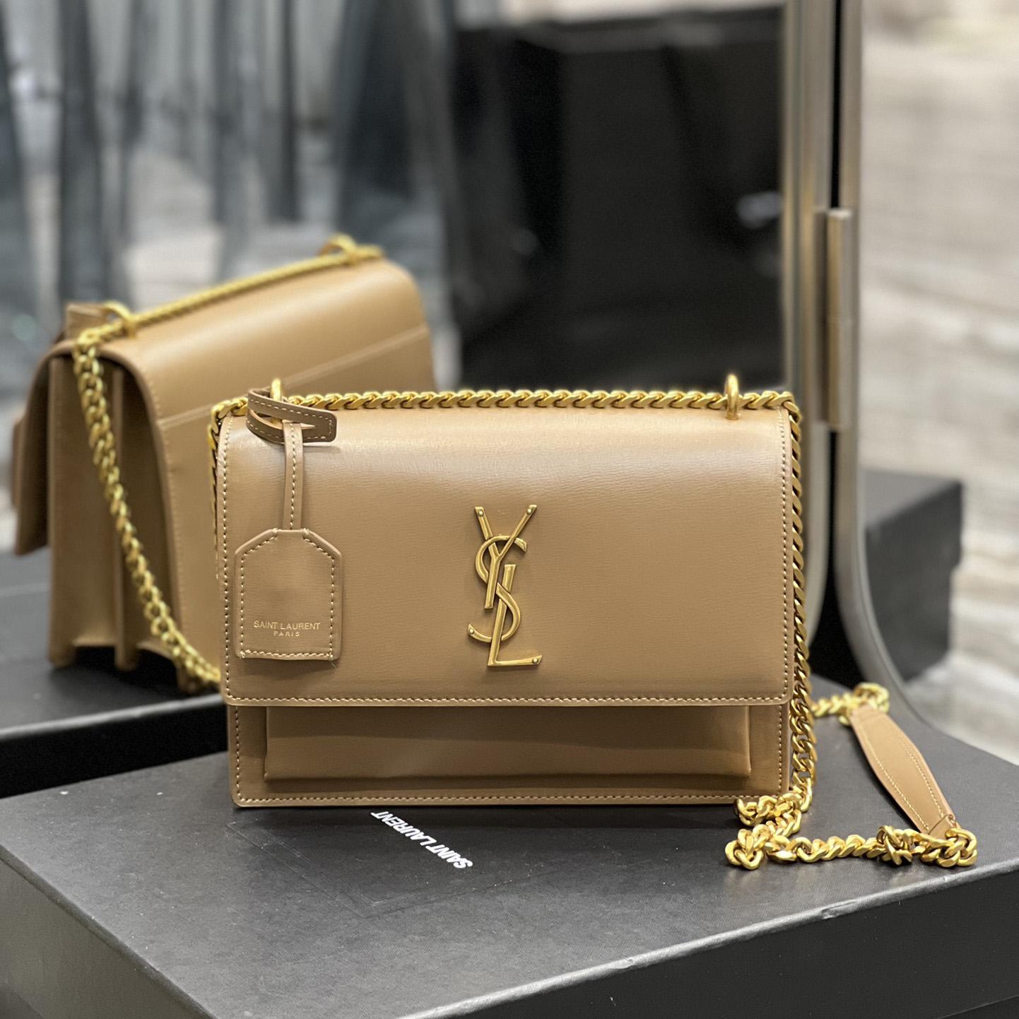 Saint Laurent Women Sunset Medium Leather Shoulder Bag （22x8x16 cm） - PerfectKickZ