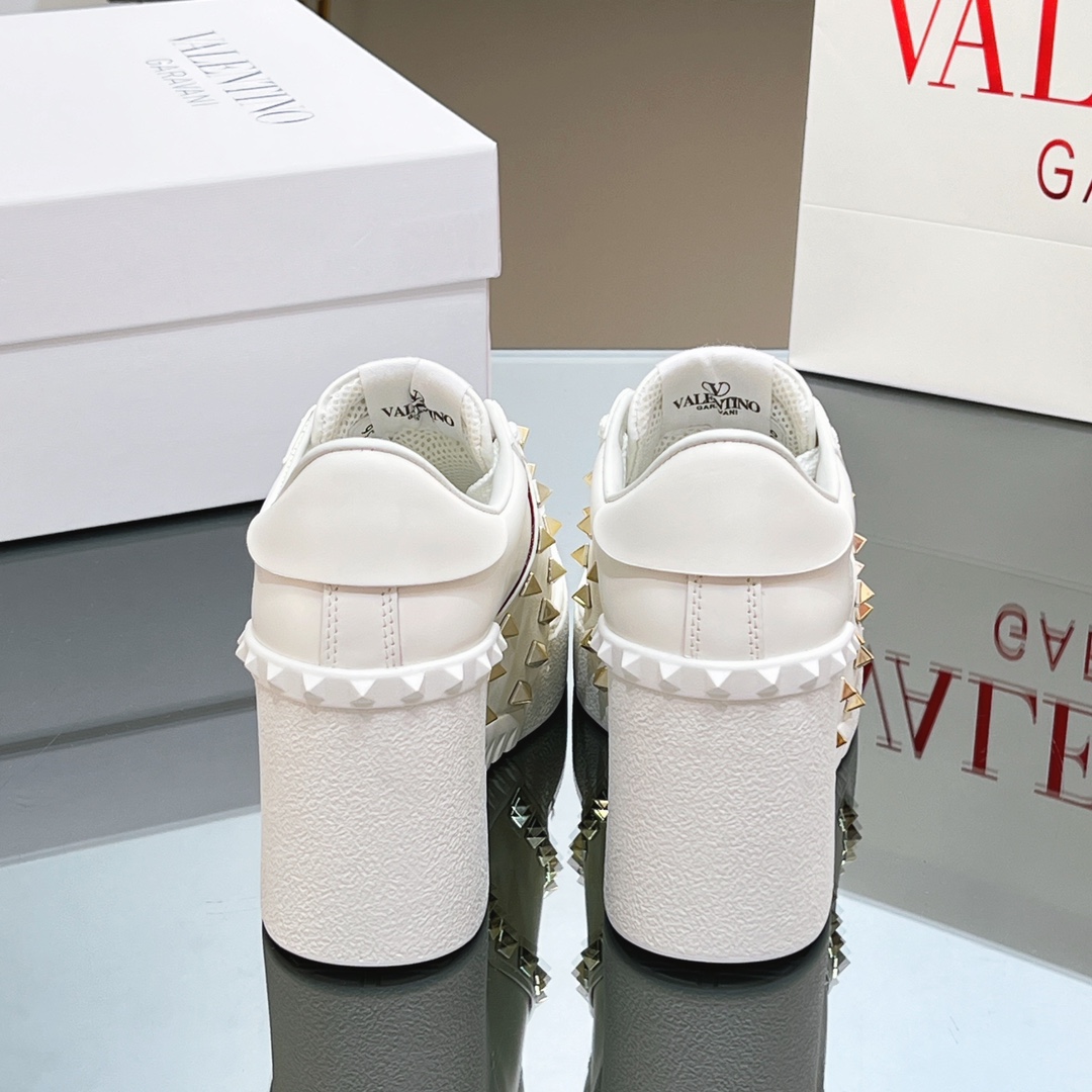 Valenti Open Disco Wedge Sneaker In Calfskin  85mm - PerfectKickZ