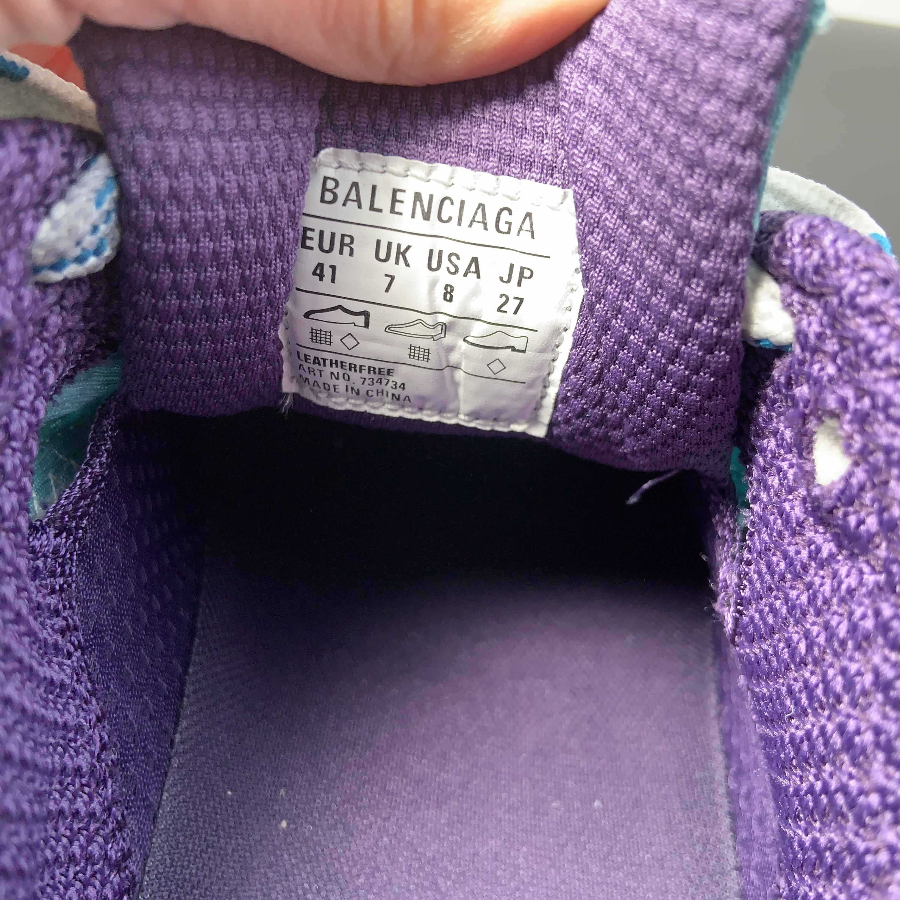 Balenciaga 3XL Sneaker In Light Blue/White/Purple  - PerfectKickZ