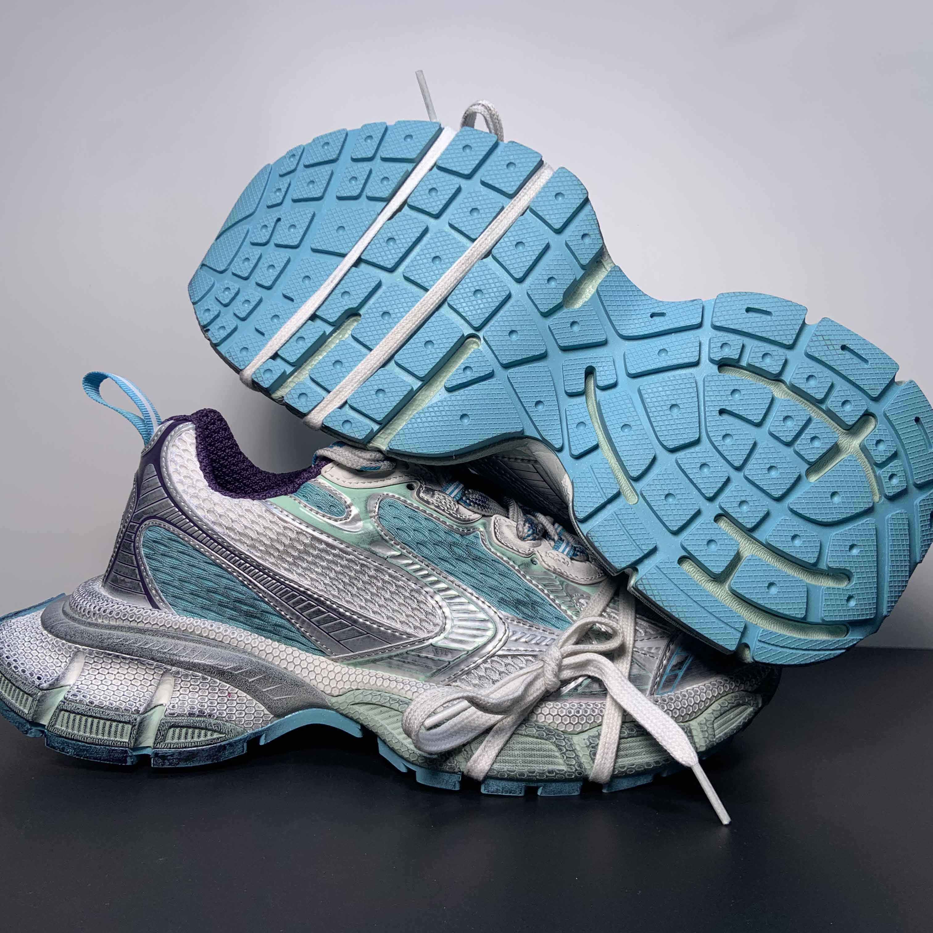 Balenciaga 3XL Sneaker In Light Blue/White/Purple  - PerfectKickZ