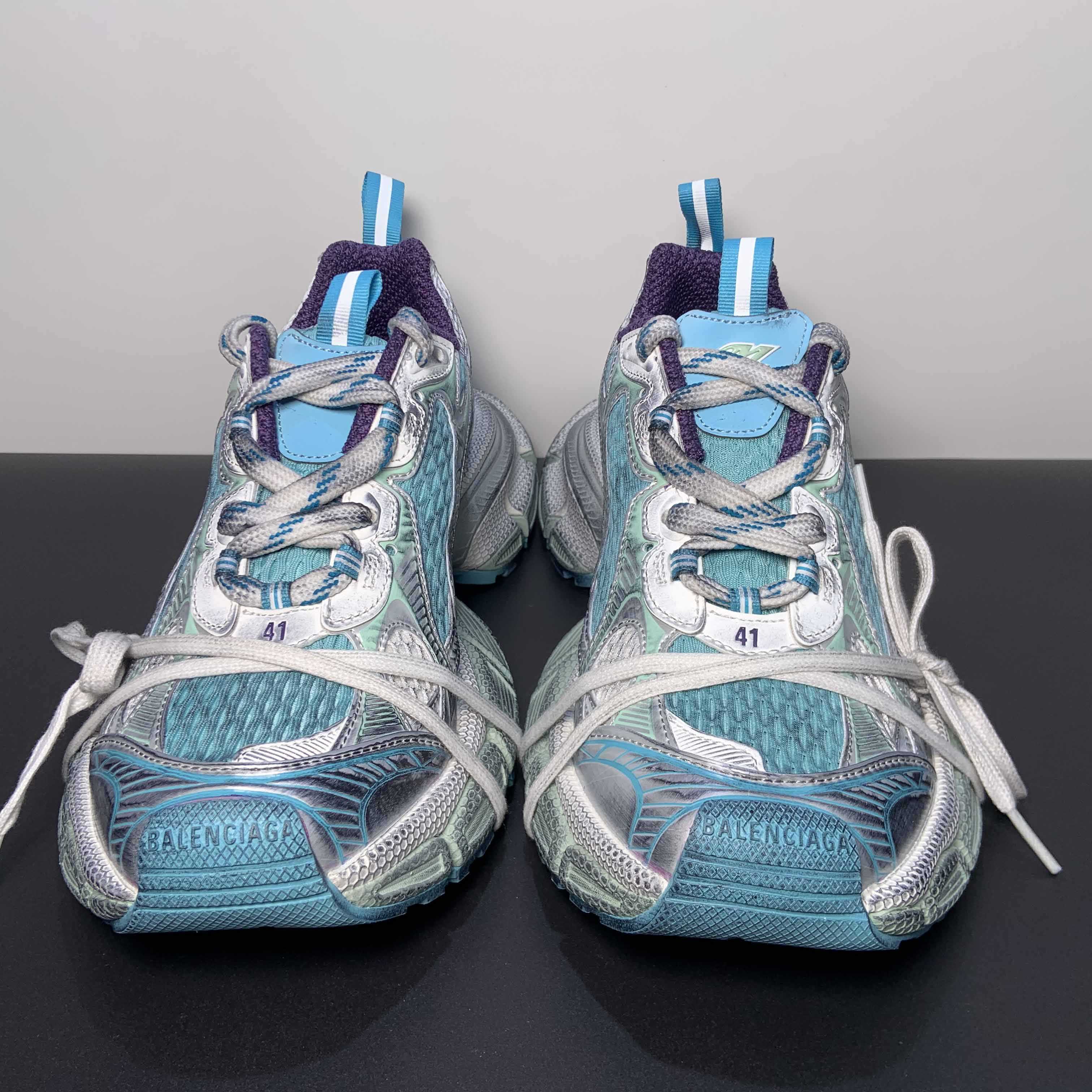 Balenciaga 3XL Sneaker In Light Blue/White/Purple  - PerfectKickZ