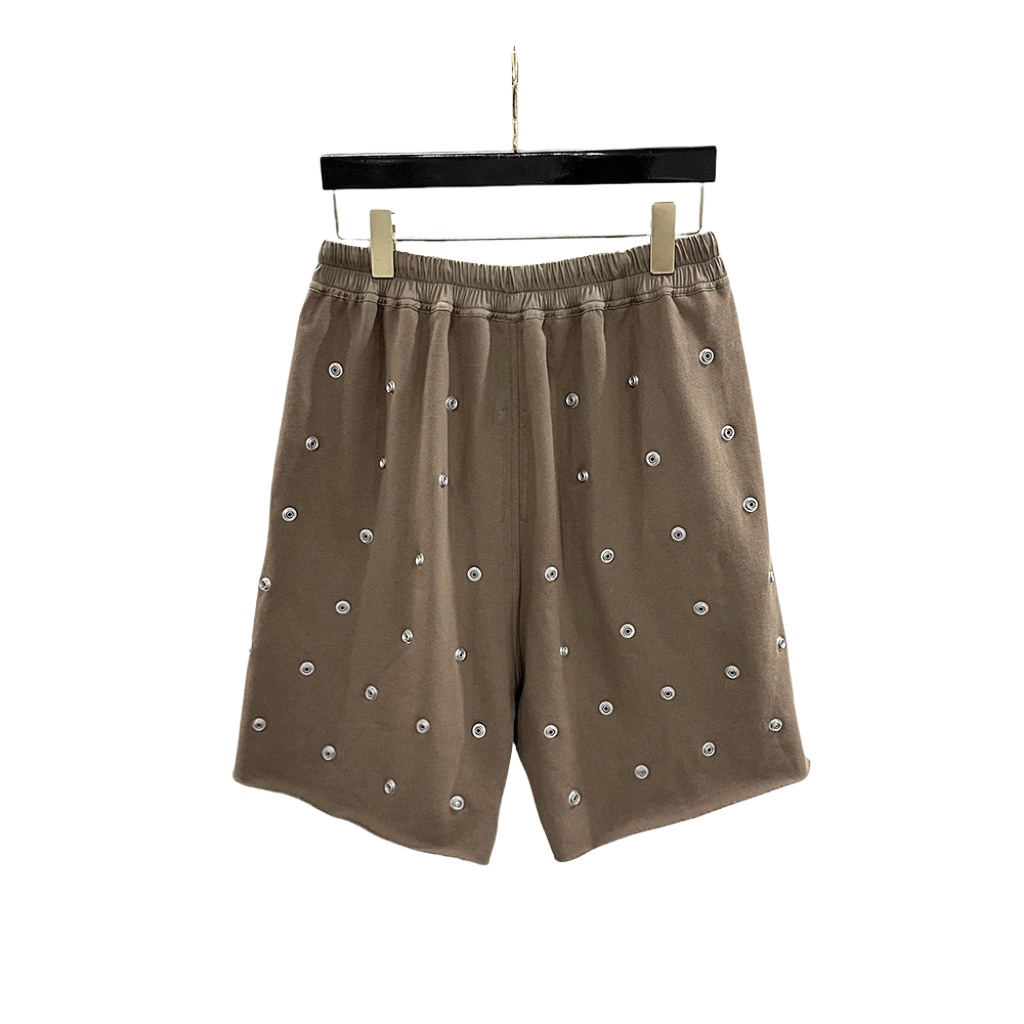 Rick Owens DRKSHDW Embellished Cotton Shorts - PerfectKickZ