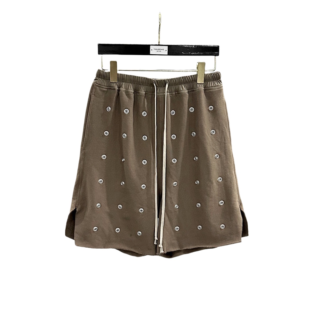 Rick Owens DRKSHDW Embellished Cotton Shorts - PerfectKickZ