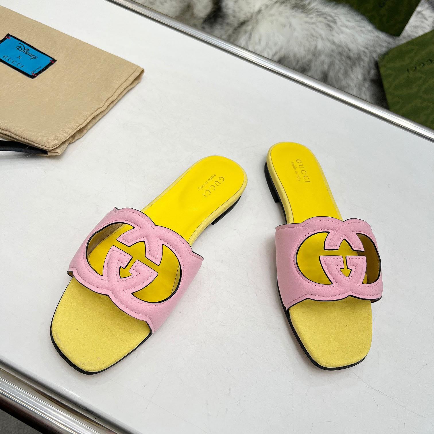 Gucci Women's Interlocking G Cut-out Sandal - PerfectKickZ