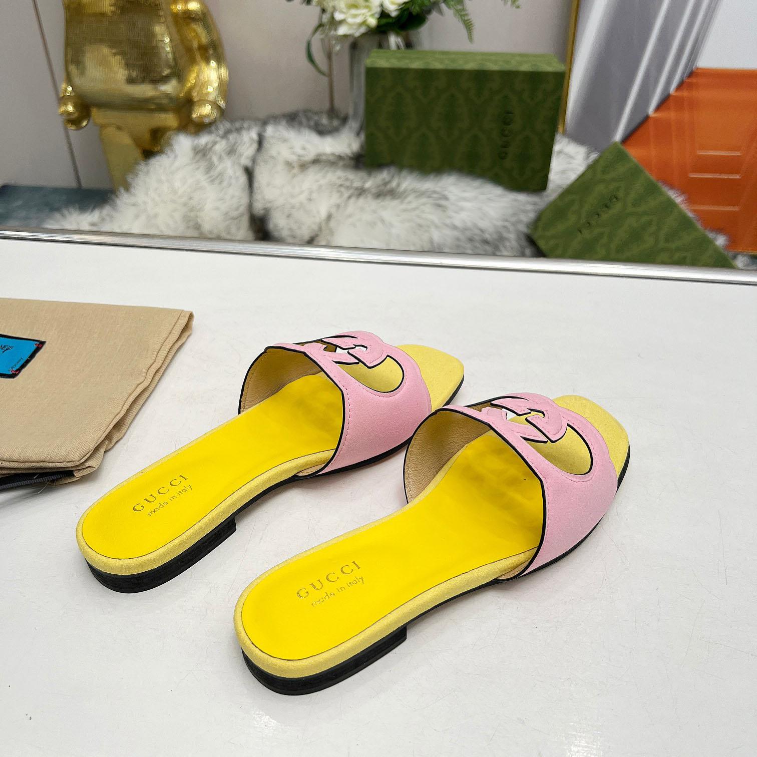 Gucci Women's Interlocking G Cut-out Sandal - PerfectKickZ