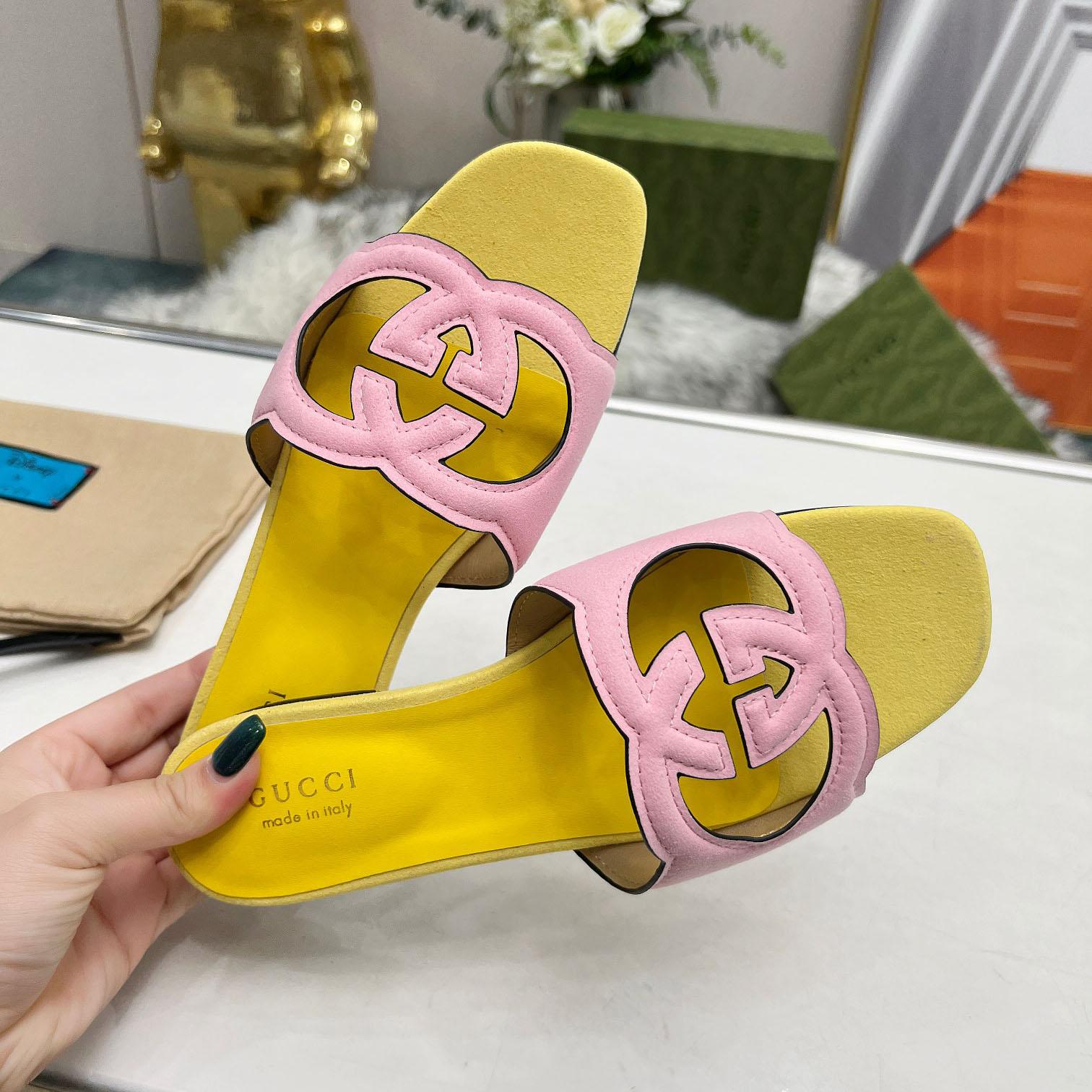 Gucci Women's Interlocking G Cut-out Sandal - PerfectKickZ