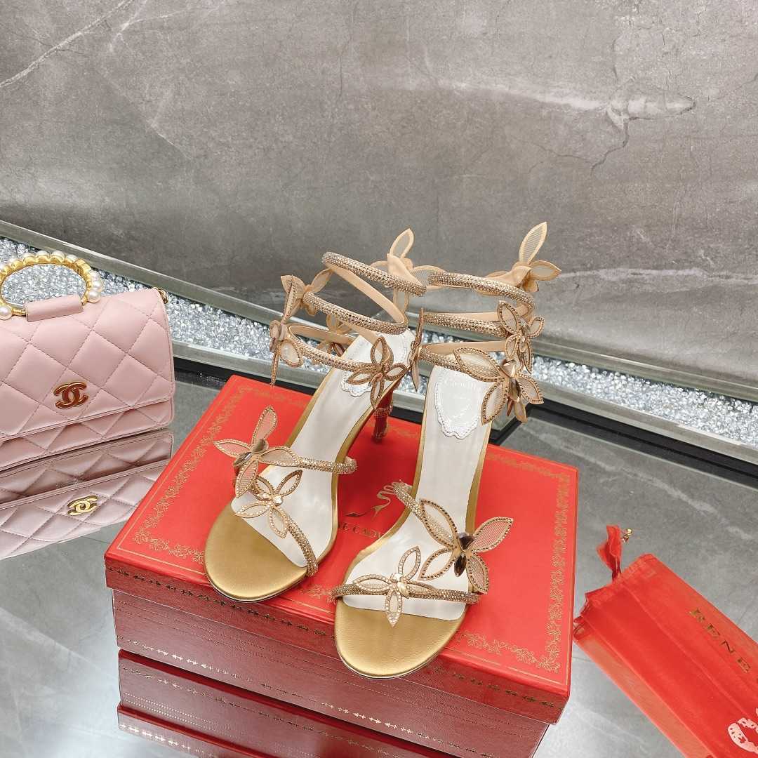 Rene Caovilla Butterflies Crystal-embellished High Sandals    95mm - PerfectKickZ