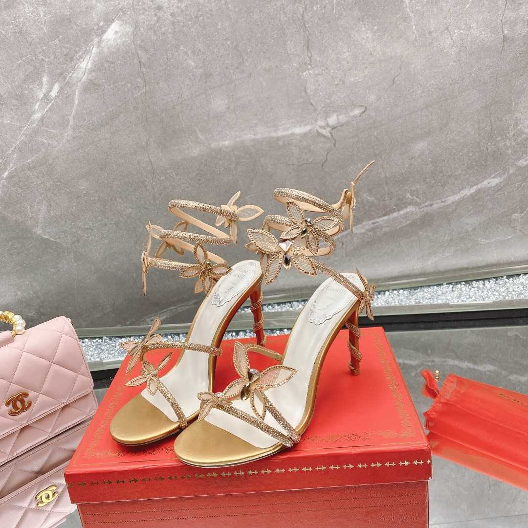 Rene Caovilla Butterflies Crystal-embellished High Sandals    95mm - PerfectKickZ