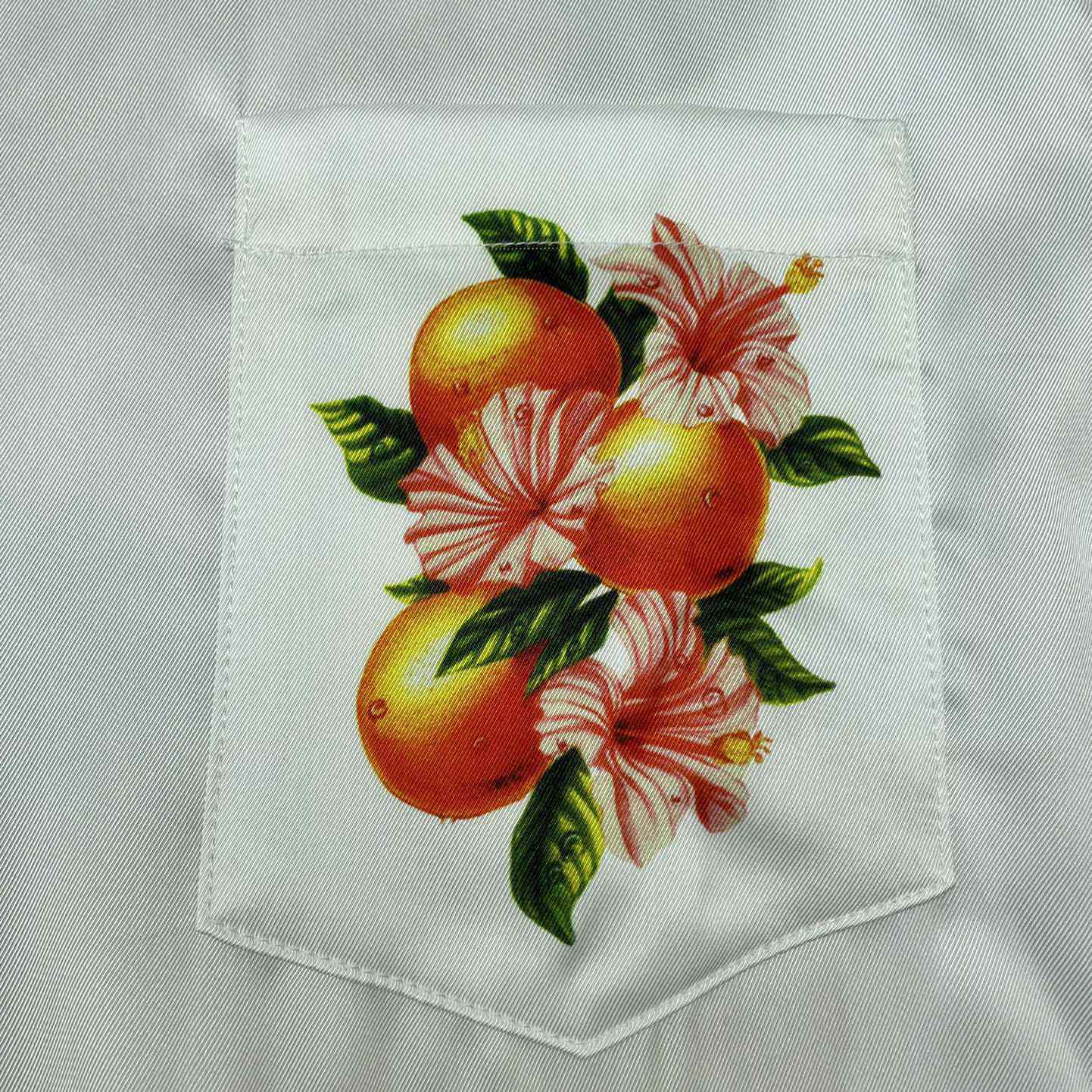 Casablanca Oranges L’amour En Fleur Silk Shirt   CA3461 - PerfectKickZ